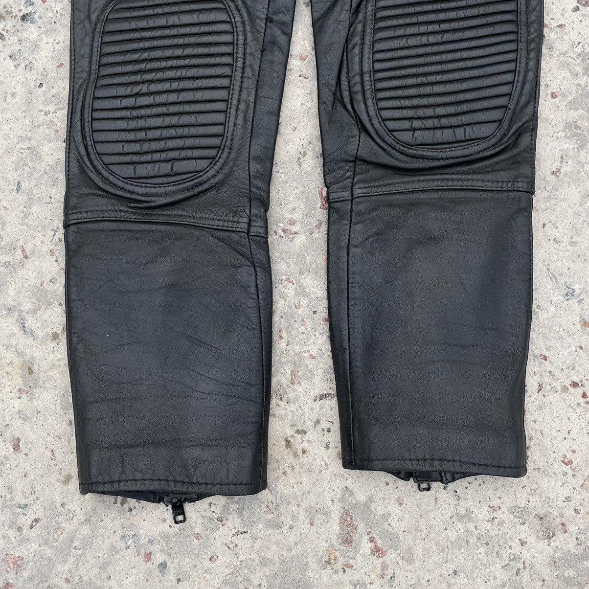 Vintage Vintage Moto Pants 38 Real Leather Y2K 90s USA Style Size 26" / US 2 / IT 38 - 3 Thumbnail