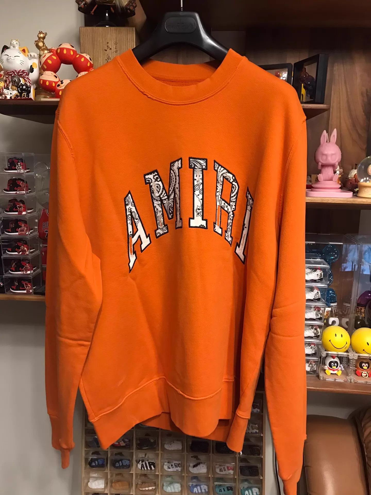 Amiri AMIRI Distressed Camo Letter Print Sweatshirt L Size US L / EU 52-54 / 3 - 1 Thumbnail