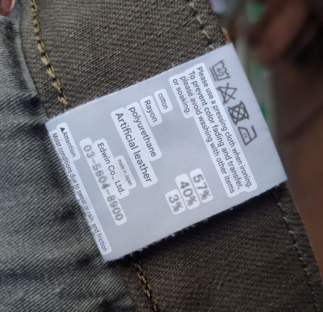 Japanese Brand EDWIN Japan Denim Mens Size 32 US Size US 32 / EU 48 - 11 Thumbnail