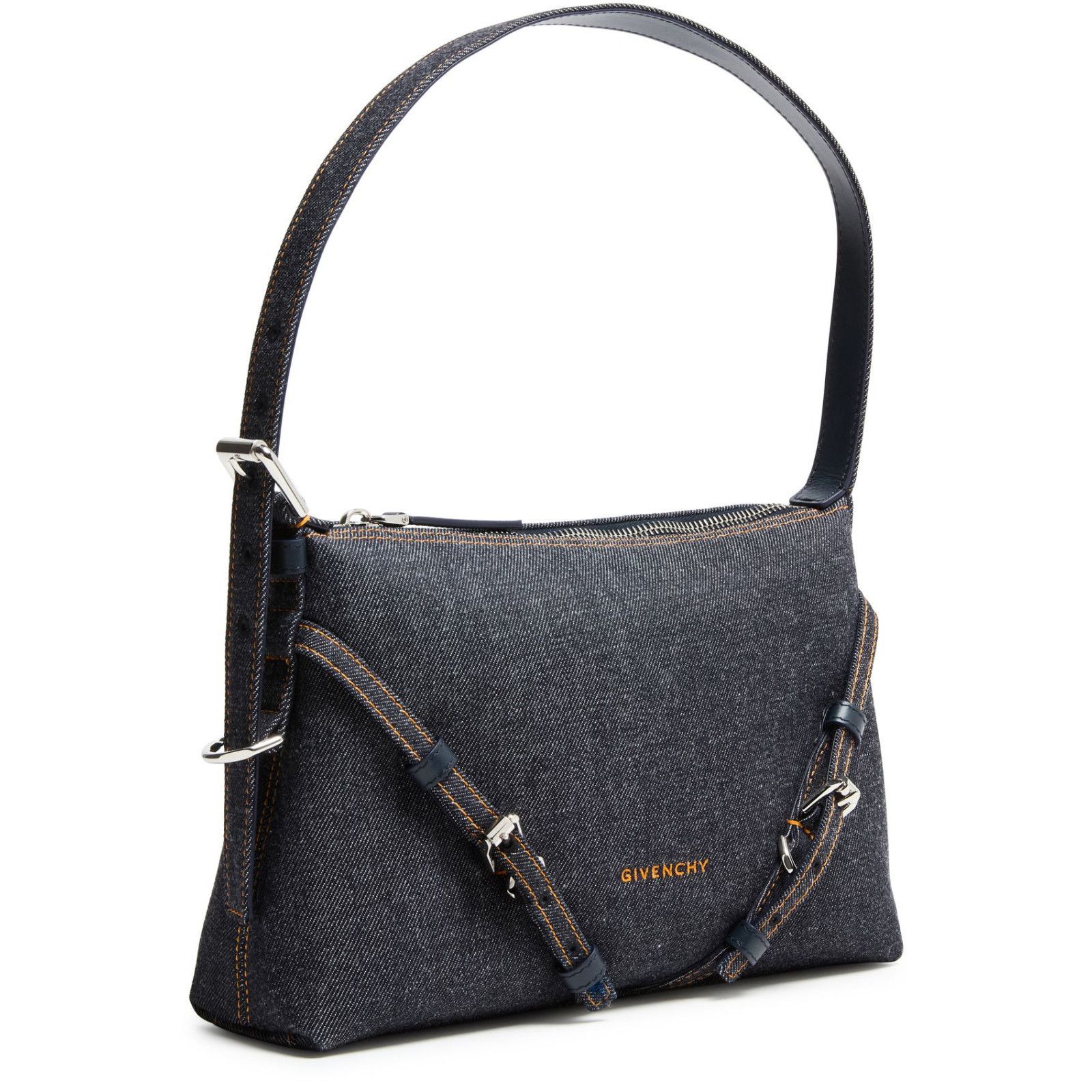 Givenchy GIVENCHY Voyou Mini Blue Denim Bag New And Authentic Size ONE SIZE - 2 Thumbnail