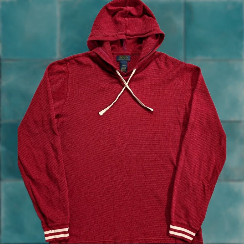 Polo Ralph Lauren Polo Ralph Lauren Hoodie Crew Neck Lightweight Red Men's Medium Polo Ralph Lauren Hoodies Crew Neck Lightweight Red M Mens Size US M / EU 48-50 / 2 - 1 Thumbnail