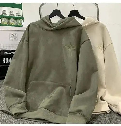 Japanese Brand × Vintage American New Heavy Suede Sweater Size US XL / EU 56 / 4 - 4 Thumbnail