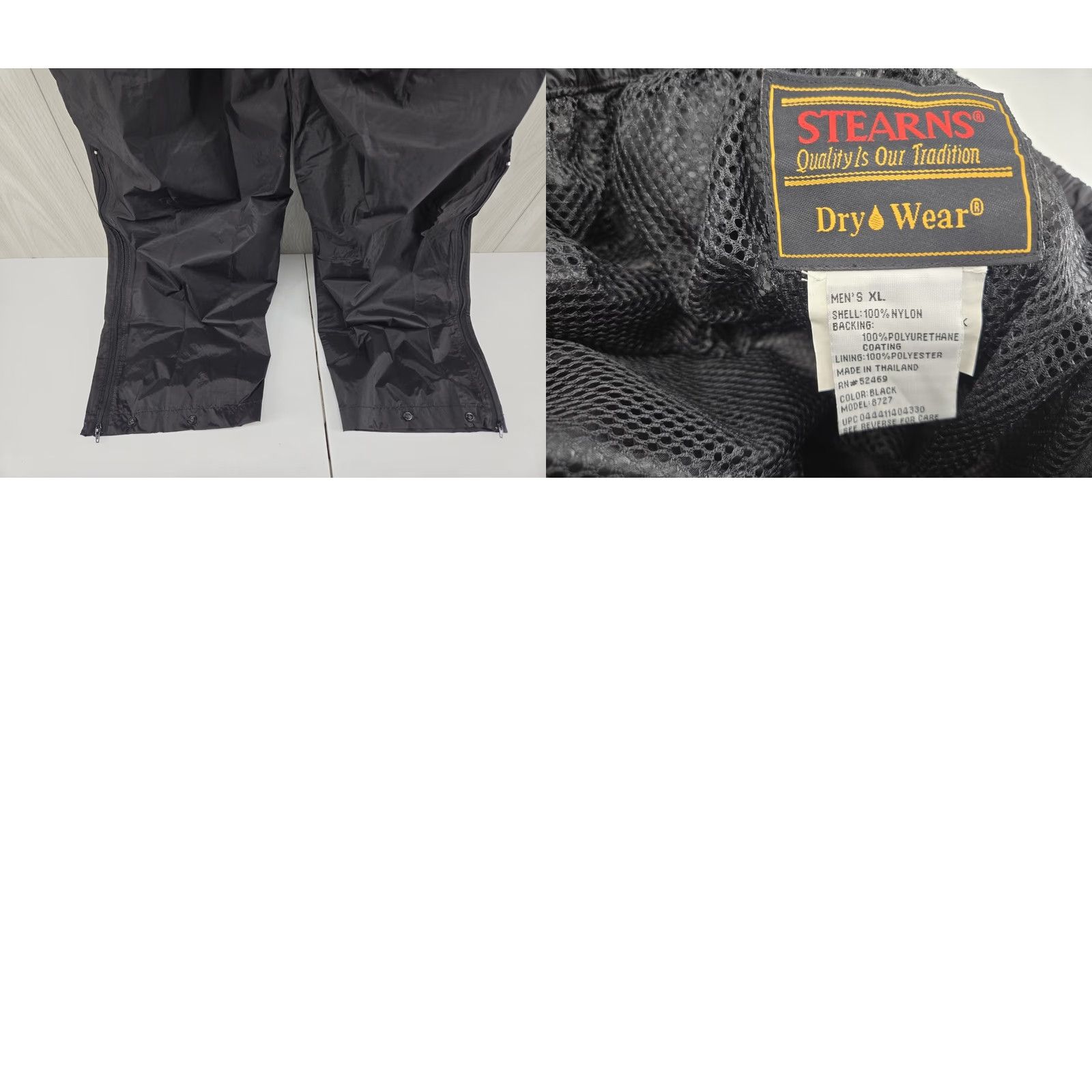 Vintage VINTAGE? STEARNS Dry Wear Ripstop Waterproof Lined Nylon Rain Outdoor Hiking Pants XL Size US 36 / EU 52 - 9 Thumbnail