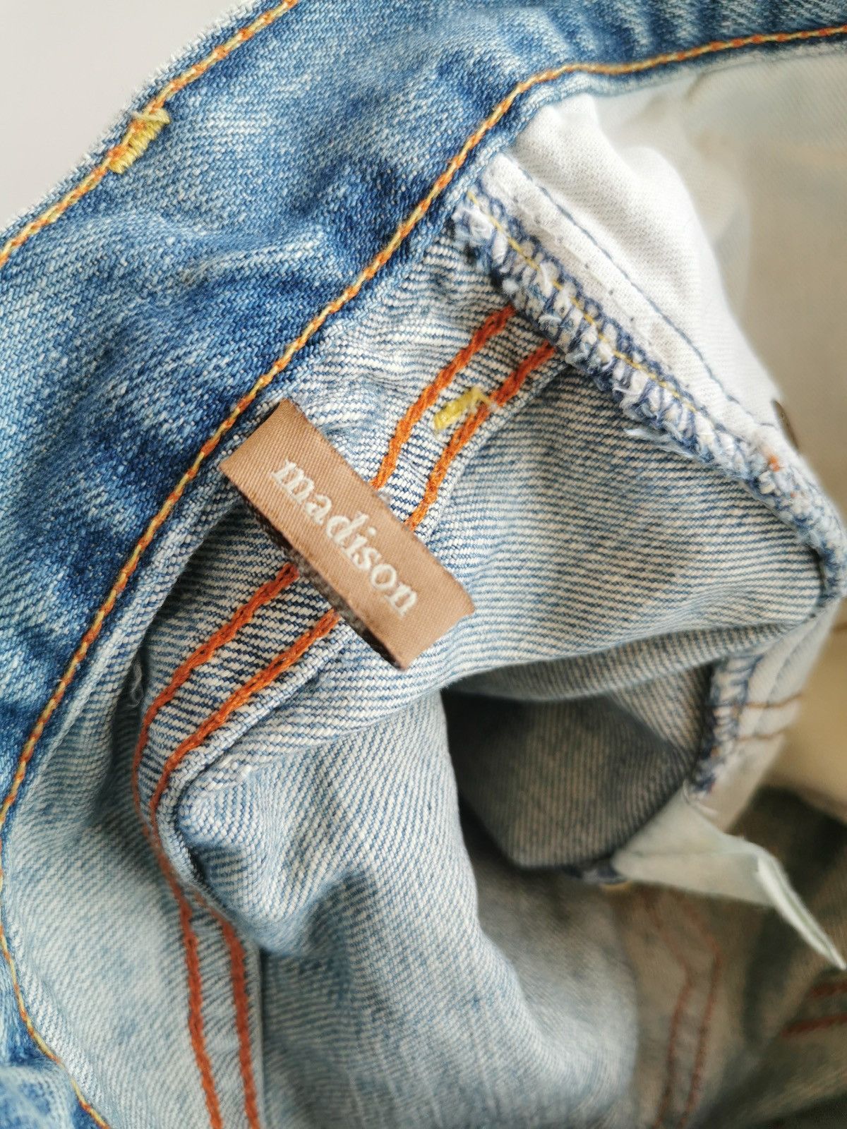 Vintage Vintage Bootcut Abercrombie Flowers Print Distressed Jeans Size 28" / US 6 / IT 42 - 8 Thumbnail