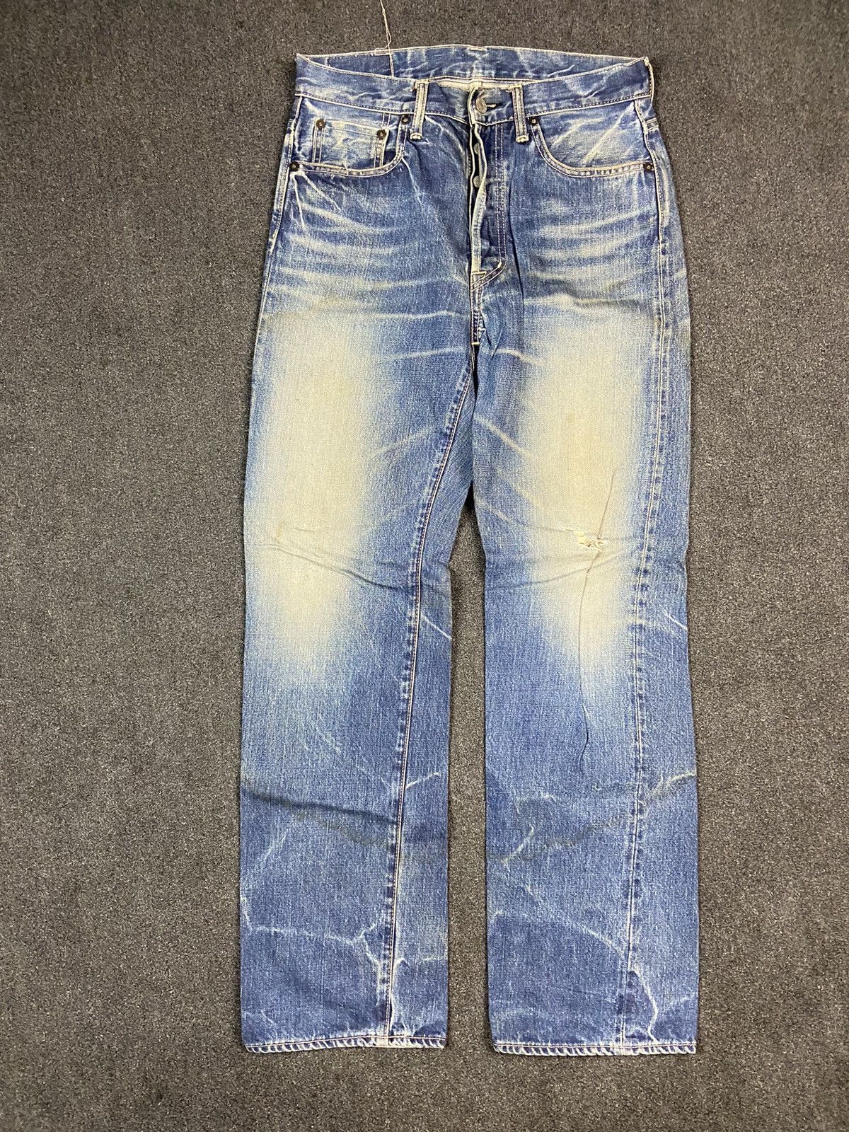 OMNIGOD × Vintage Vintage Omnigod Thunder Comb Orange Selvedge Denim Size US 30 / EU 46 - 1 Thumbnail