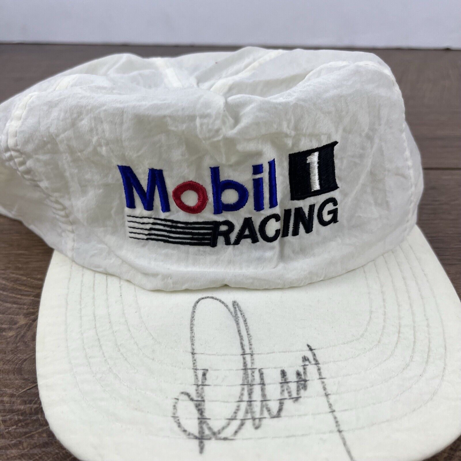 Other Mobile 1 Racing Hat NASCAR Snapback Hat White Adjustable Hat Size ONE SIZE - 6 Thumbnail