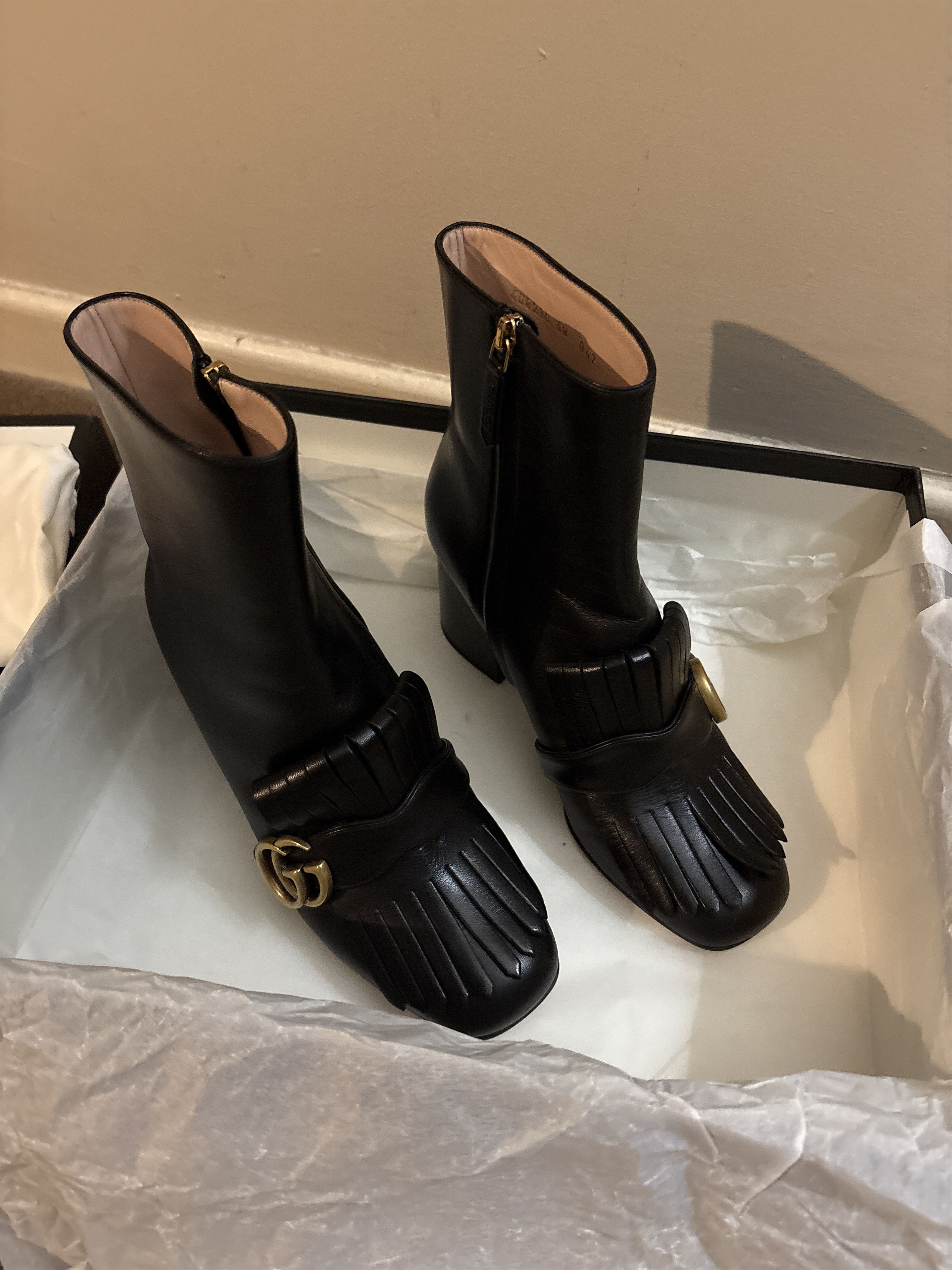 Gucci GUCCI Marmont Ankle Boots - Never Worn Size US 7.5 / IT 37.5 - 5 Thumbnail