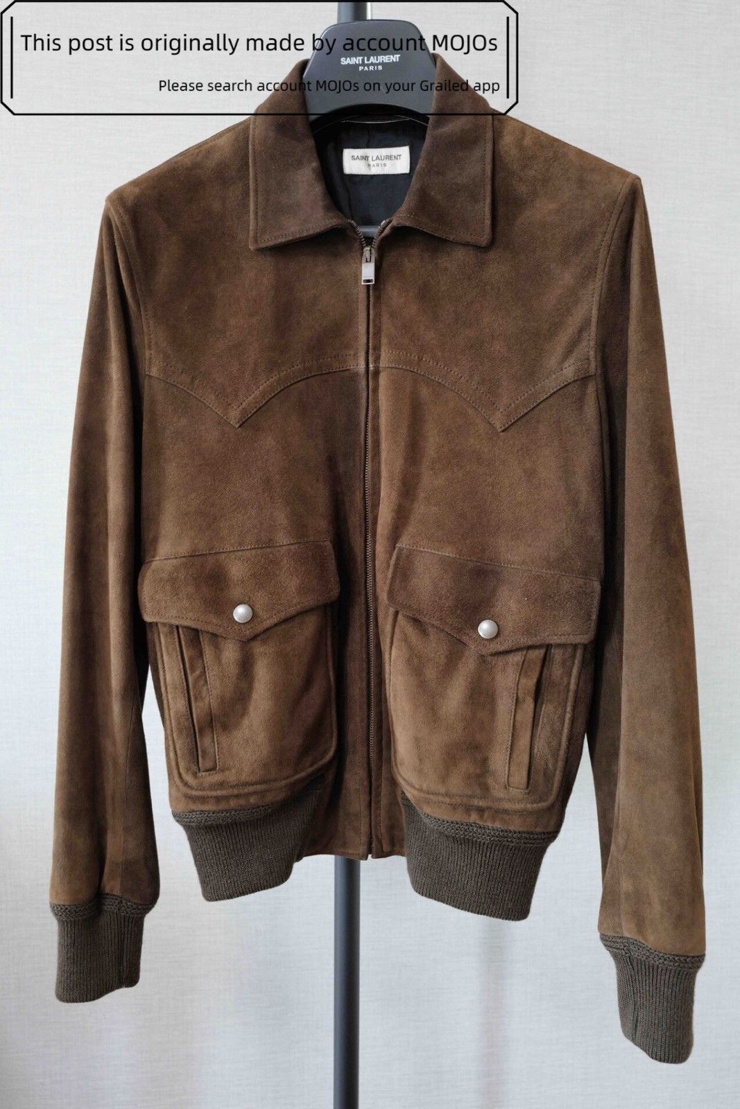 Hedi Slimane × Saint Laurent Paris 15SS Hedi Leopard Suede Trapper