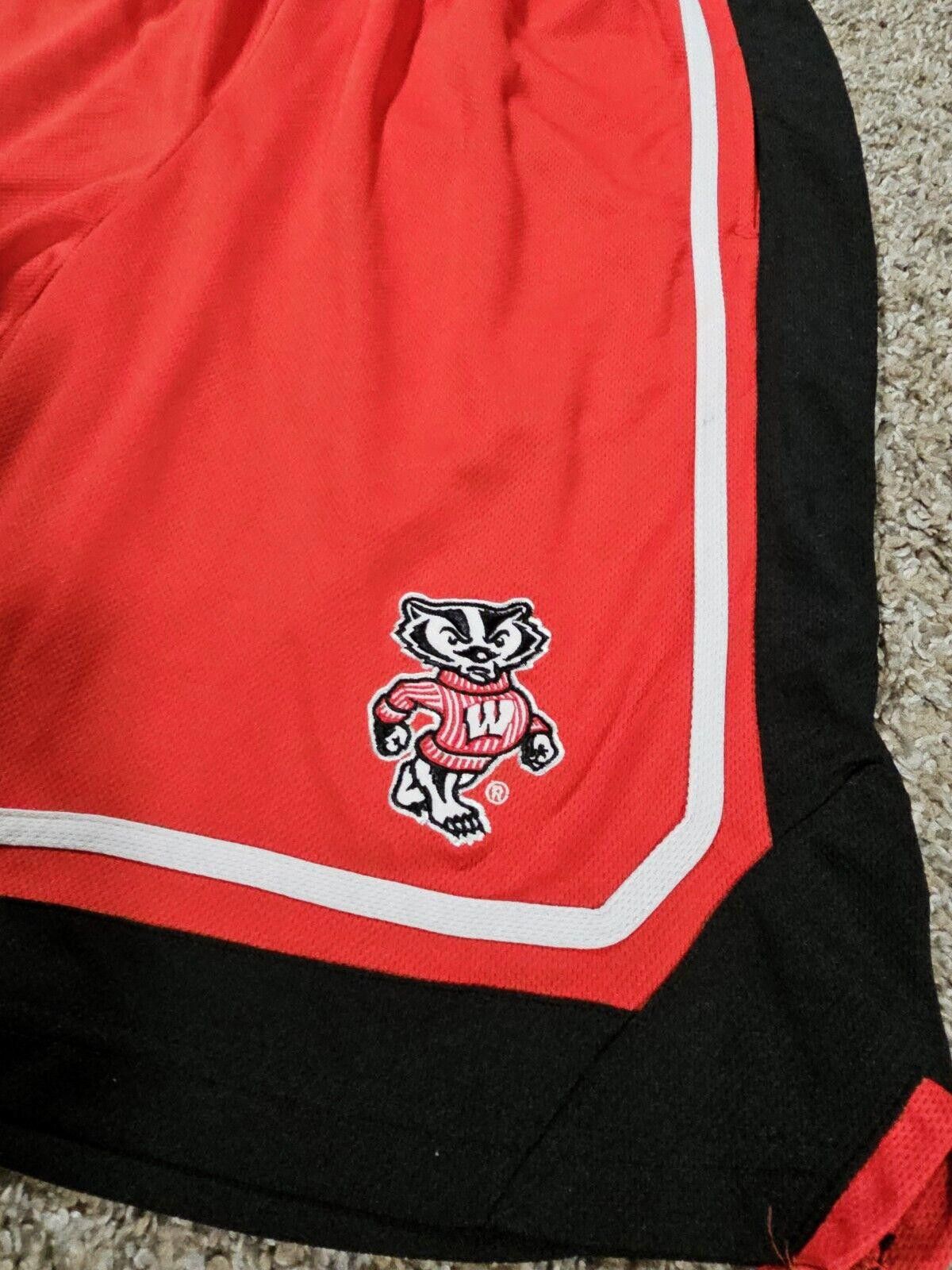 Designer Campus Heritage Wisconsin Bucky Badgers Shorts Med - Stained Size ONE SIZE - 2 Thumbnail