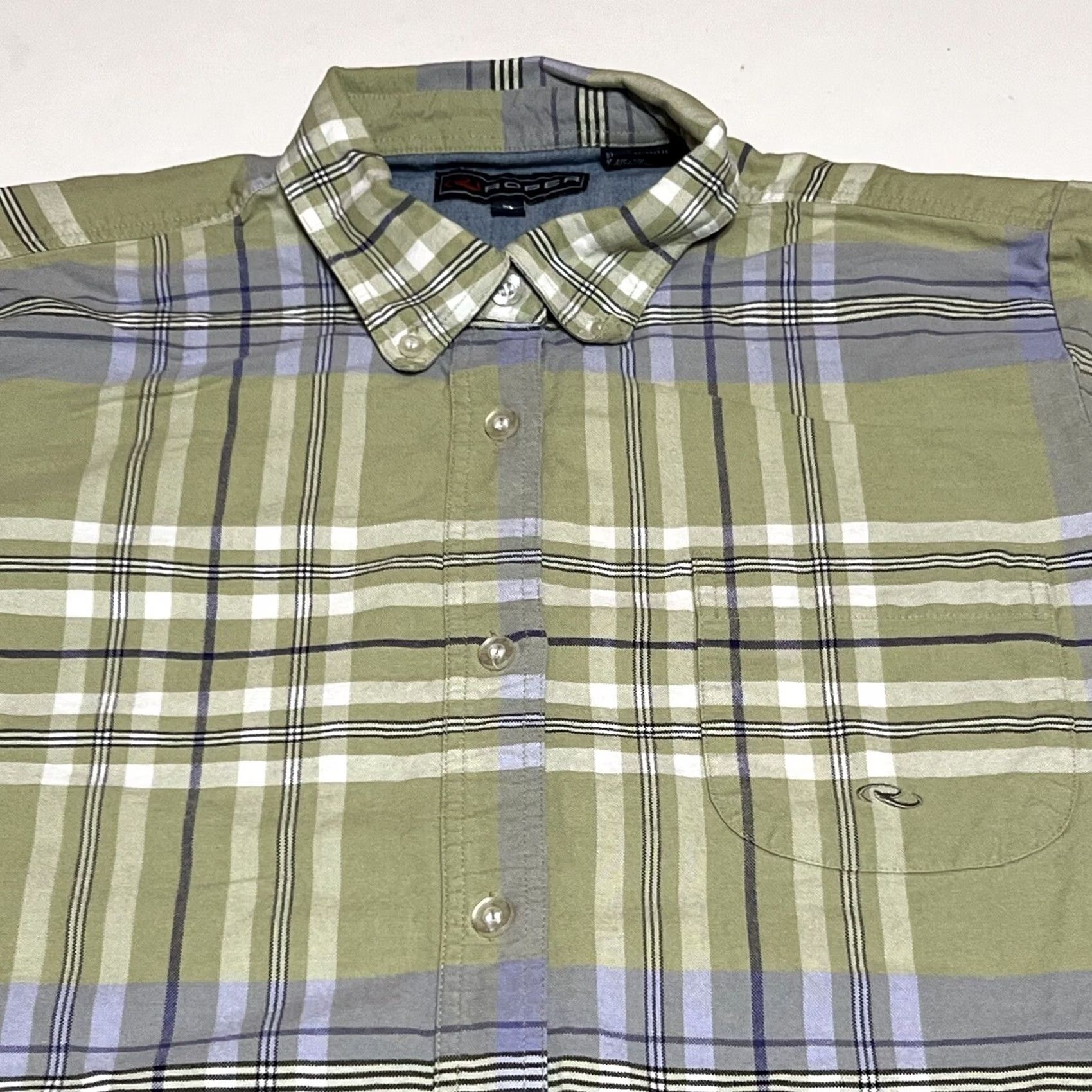 Roper Roper Shirt Western Button-Up Long Sleeve Green Plaid M Womens Medium Casual Cotton Button Front Neck Collared Vintage No Size M / US 6-8 / IT 42-44 - 2 Thumbnail