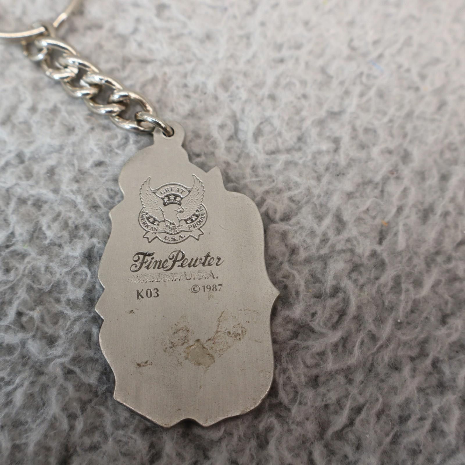 Other Grandpa Keychain Fine Pewter Made In USA 1987 Gift Stocking Size ONE SIZE - 4 Thumbnail
