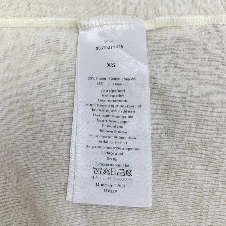 Dior Dior Beige logo slogan printed cotton round-neck short-sle Size XS / US 0-2 / IT 36-38 - 6 Thumbnail