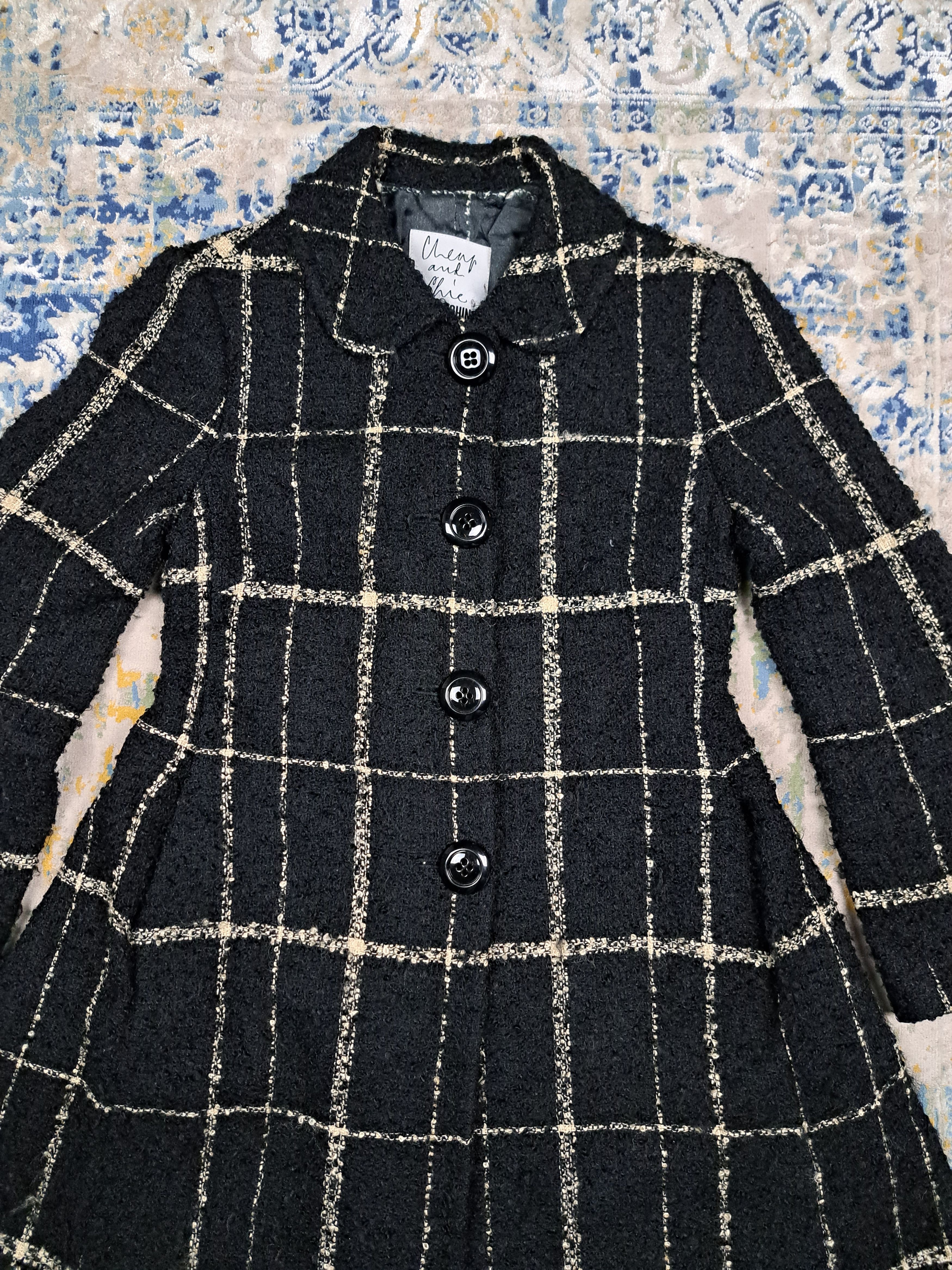 Moschino Moschino Archive Mohair Checked Coat Avant Garde Luxury Size M / US 6-8 / IT 42-44 - 2 Thumbnail