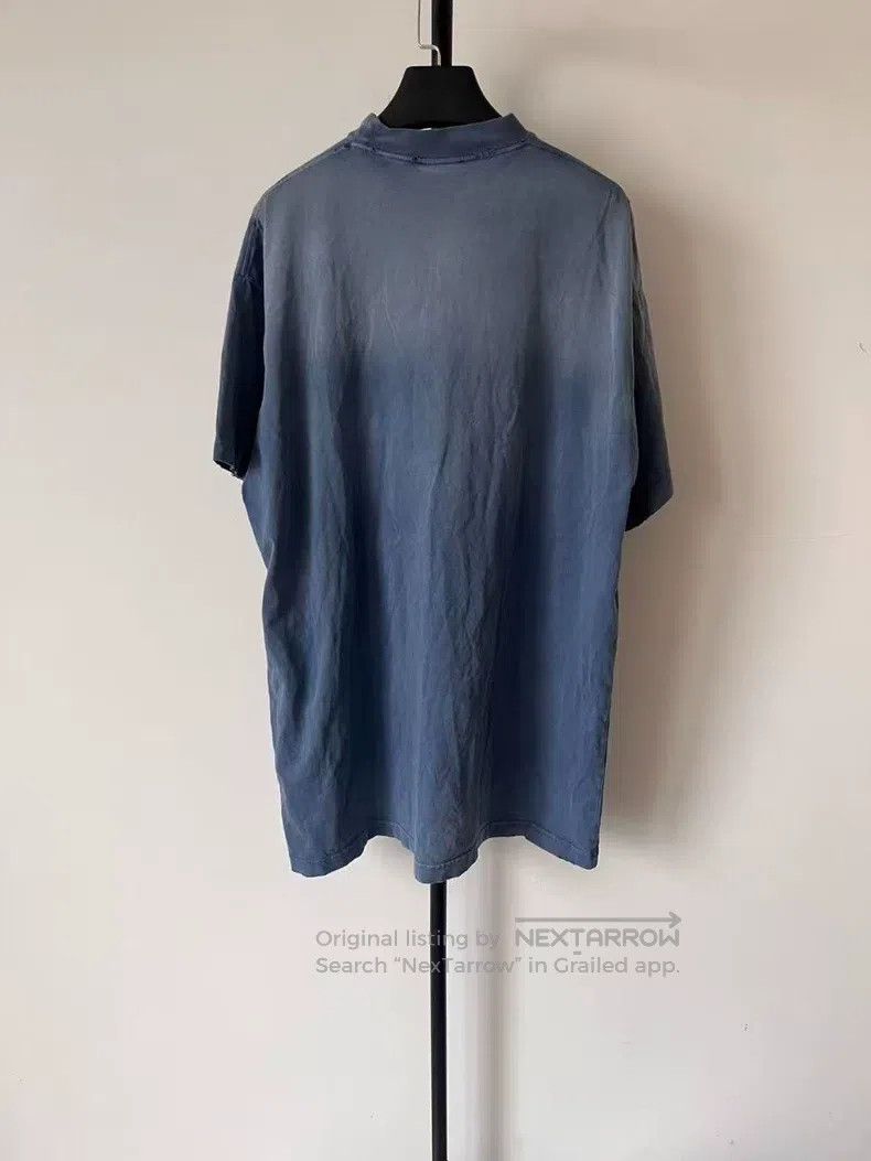 Balenciaga Balenciaga Letter Printed Distressed Round Neck Short Slee Size US S / EU 44-46 / 1 - 2 Thumbnail
