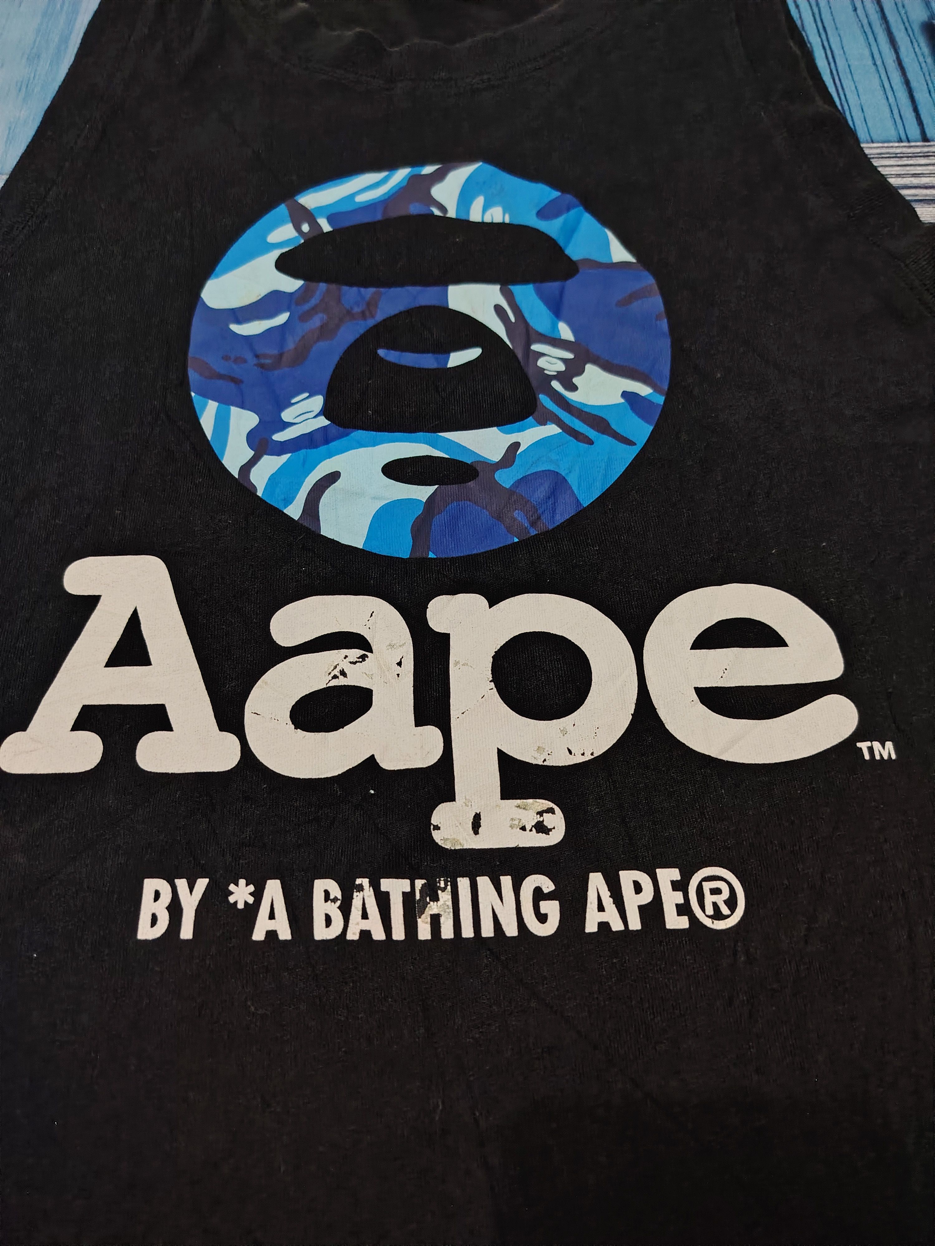 Aape Aape by A Bathing Ape Sleeveless Distressed Size US L / EU 52-54 / 3 - 2 Thumbnail