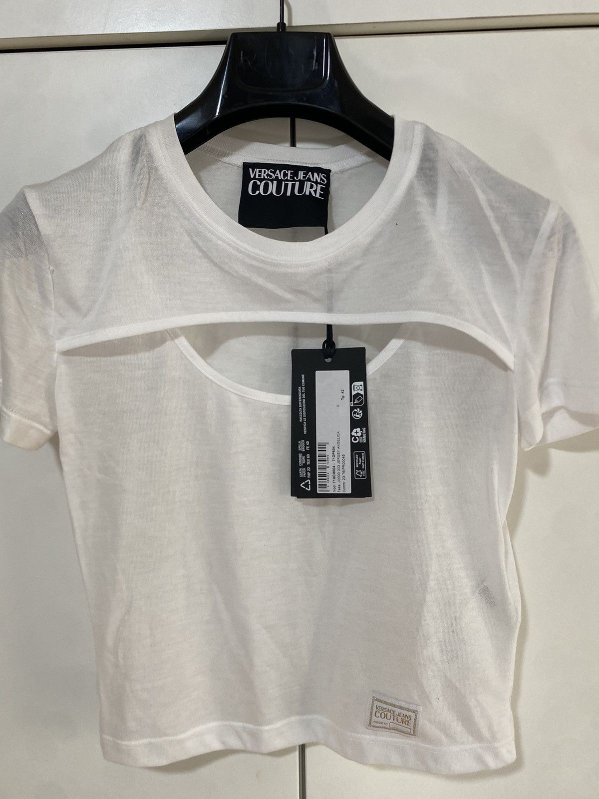 Versace Jeans Couture Angelica Versace Jeans Culture Jersey T-shirt, 42, new tag. Size M / US 6-8 / IT 42-44 - 2 Thumbnail