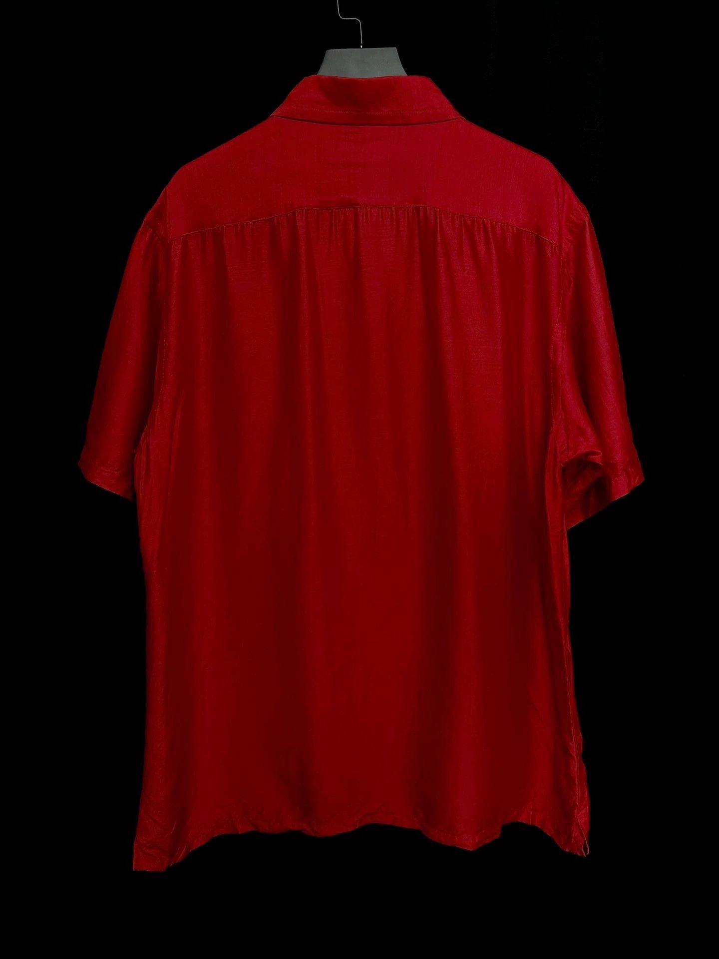 Yohji Yamamoto Yohji Yamamoto 04ss Taisho Silk Red Shirt-2505 Size US L / EU 52-54 / 3 - 3 Thumbnail