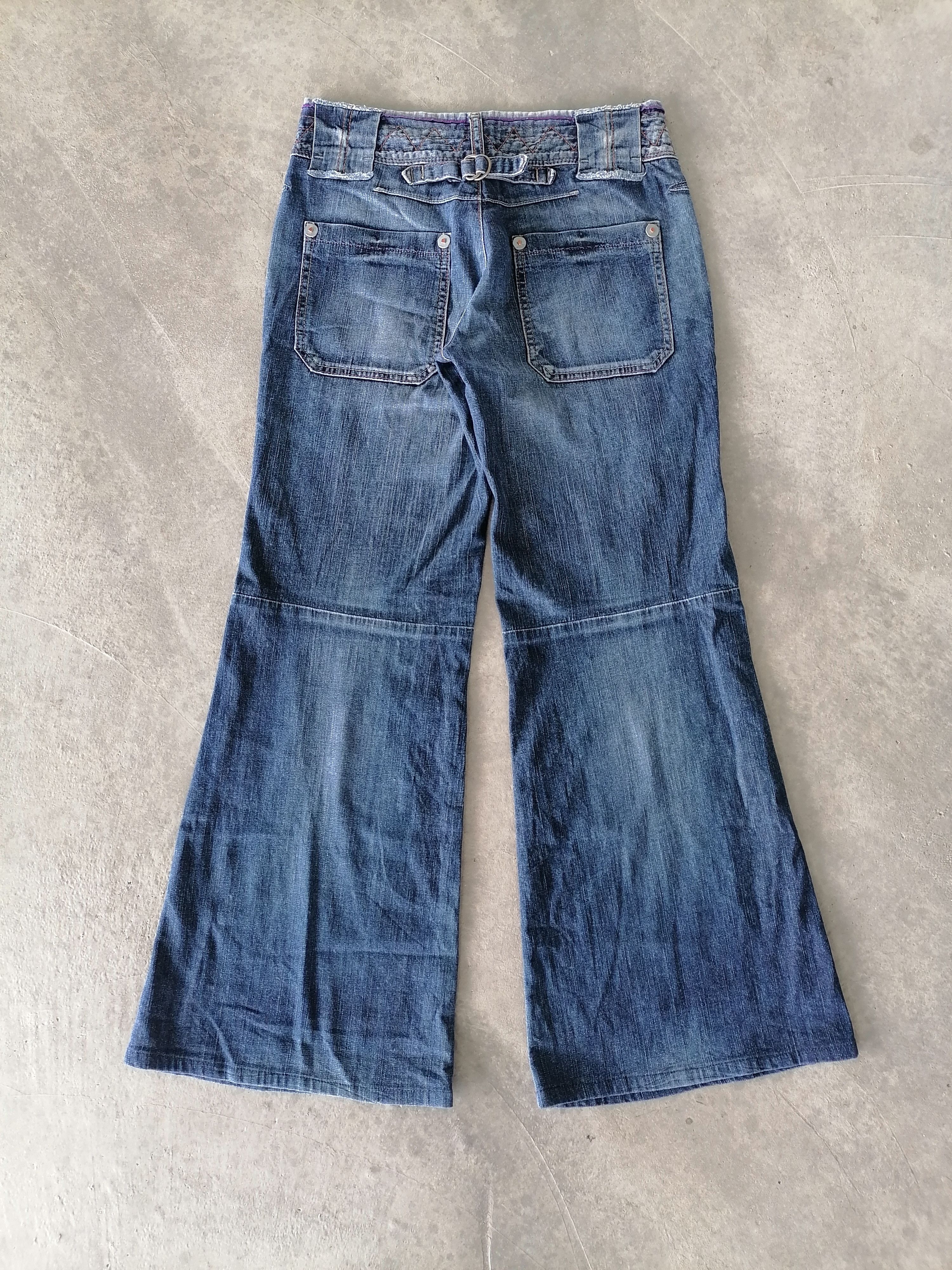 Japanese Brand × Marithe + Francois Girbaud Flare Jeans Marithe Francois Girbaud Baggy Denim Pants Size 27" / US 4 / IT 40 - 7 Thumbnail