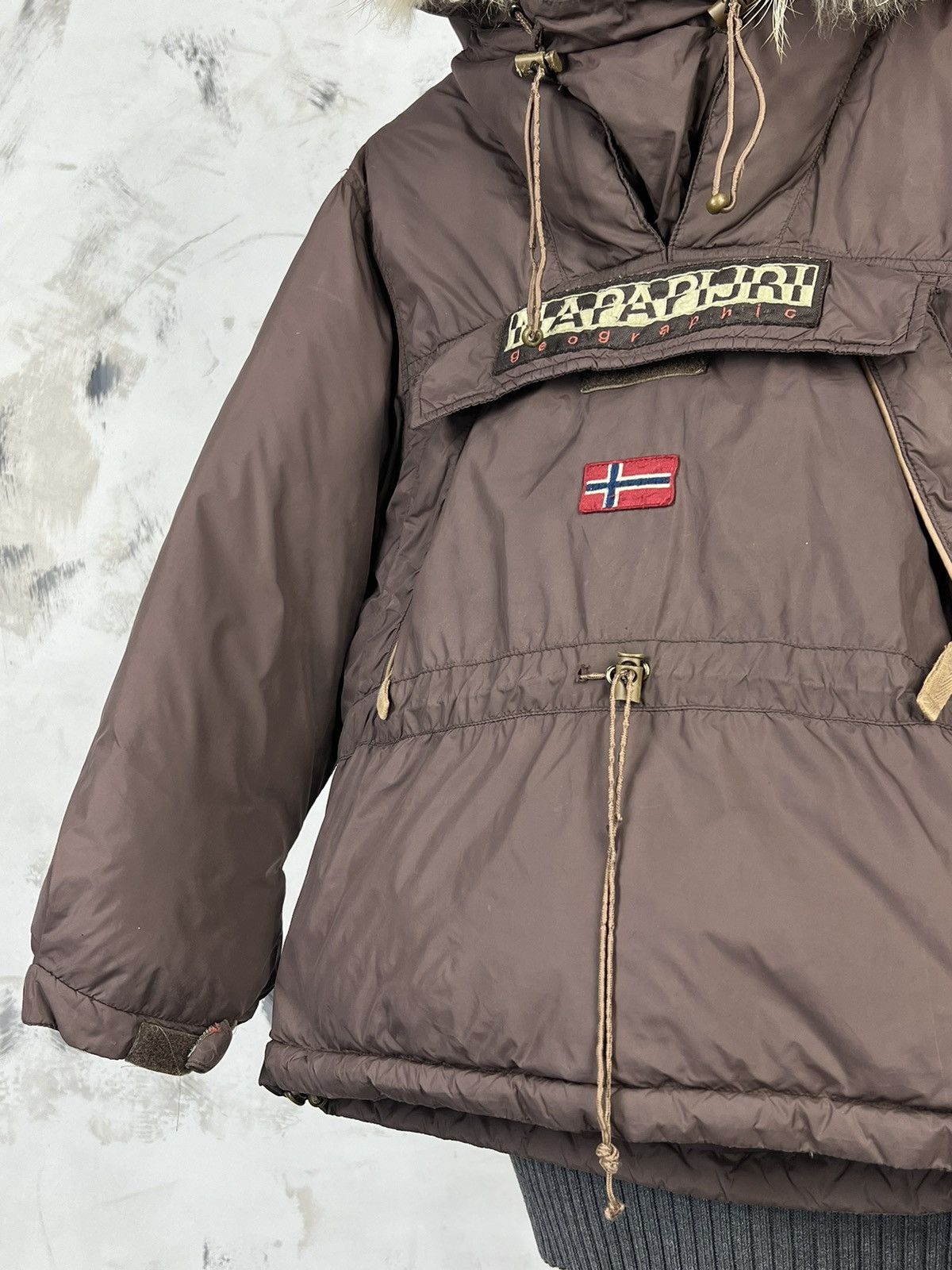 Napapijri Napapijri Kids Anorak Jacket Faux Fur Hood Size 6 Size US XXS / EU 40 - 4 Thumbnail