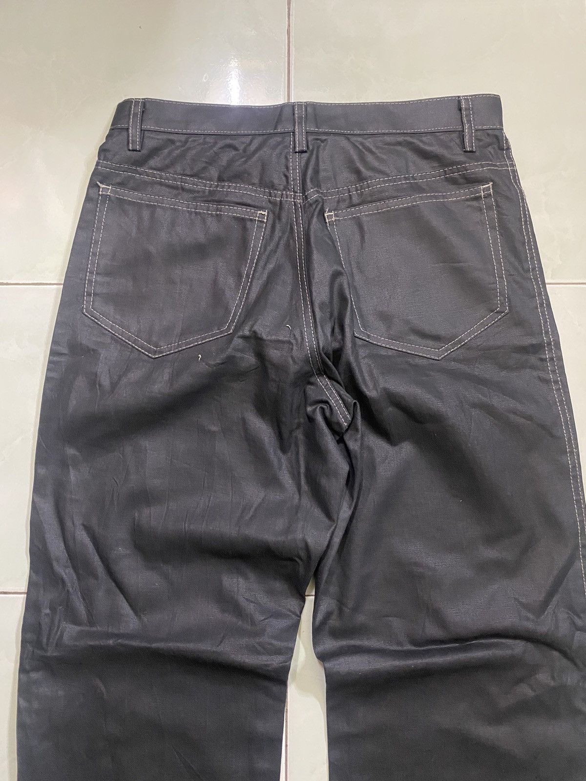 Japanese Brand Waxed Coated Yohji Yamamoto Pants Size US 30 / EU 46 - 9 Thumbnail