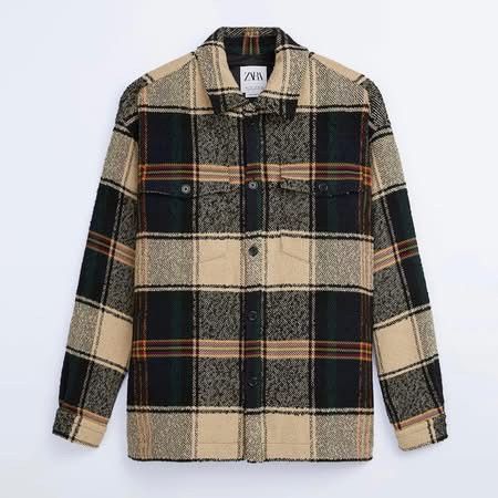 Zara Zara Men's Wool-blend Plaid Shirt/Jacket Size US M / EU 48-50 / 2 - 4 Thumbnail