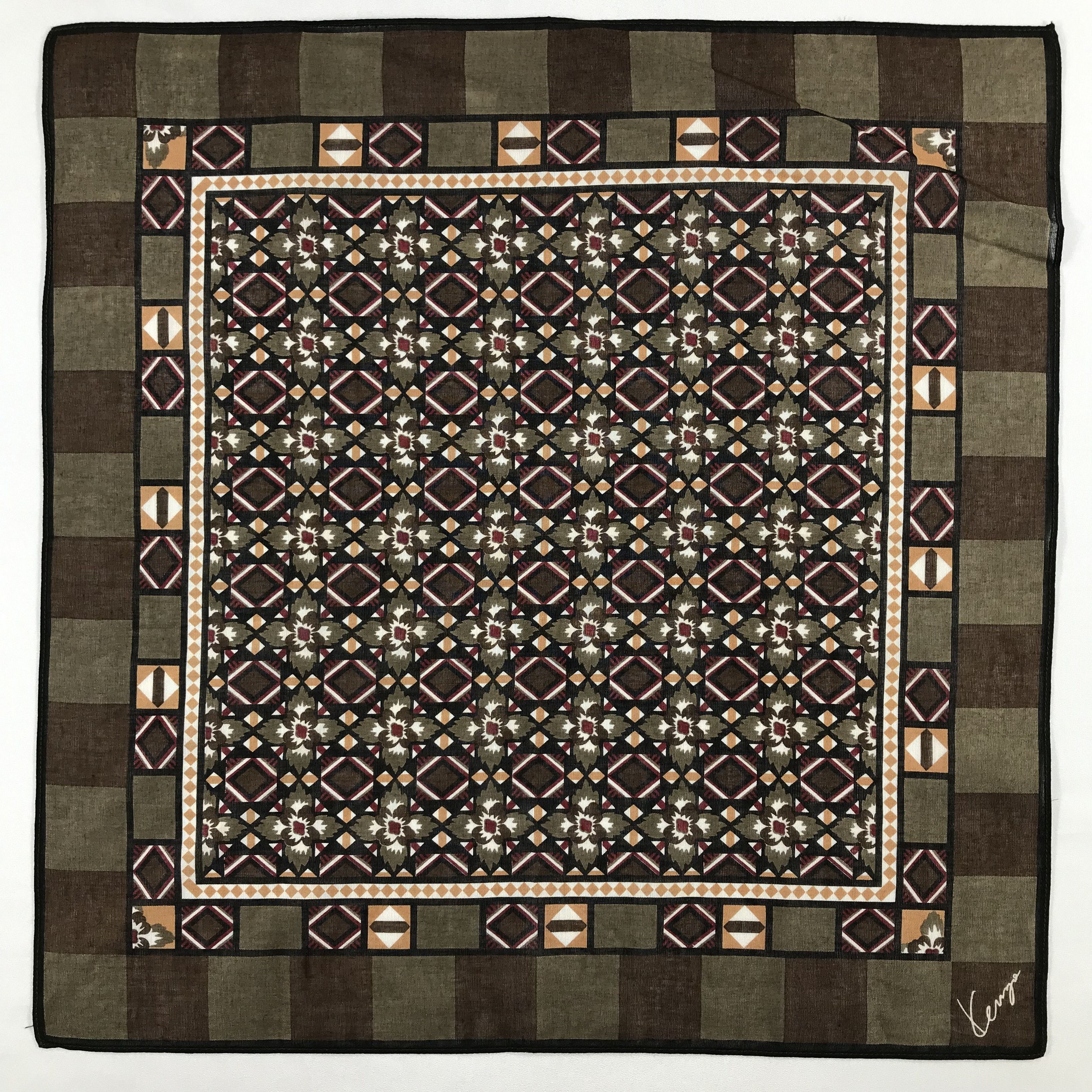 Kenzo × Vintage Kenzo Bandana / Handkerchief / Neckerchief - S2090 Size ONE SIZE - 1 Thumbnail