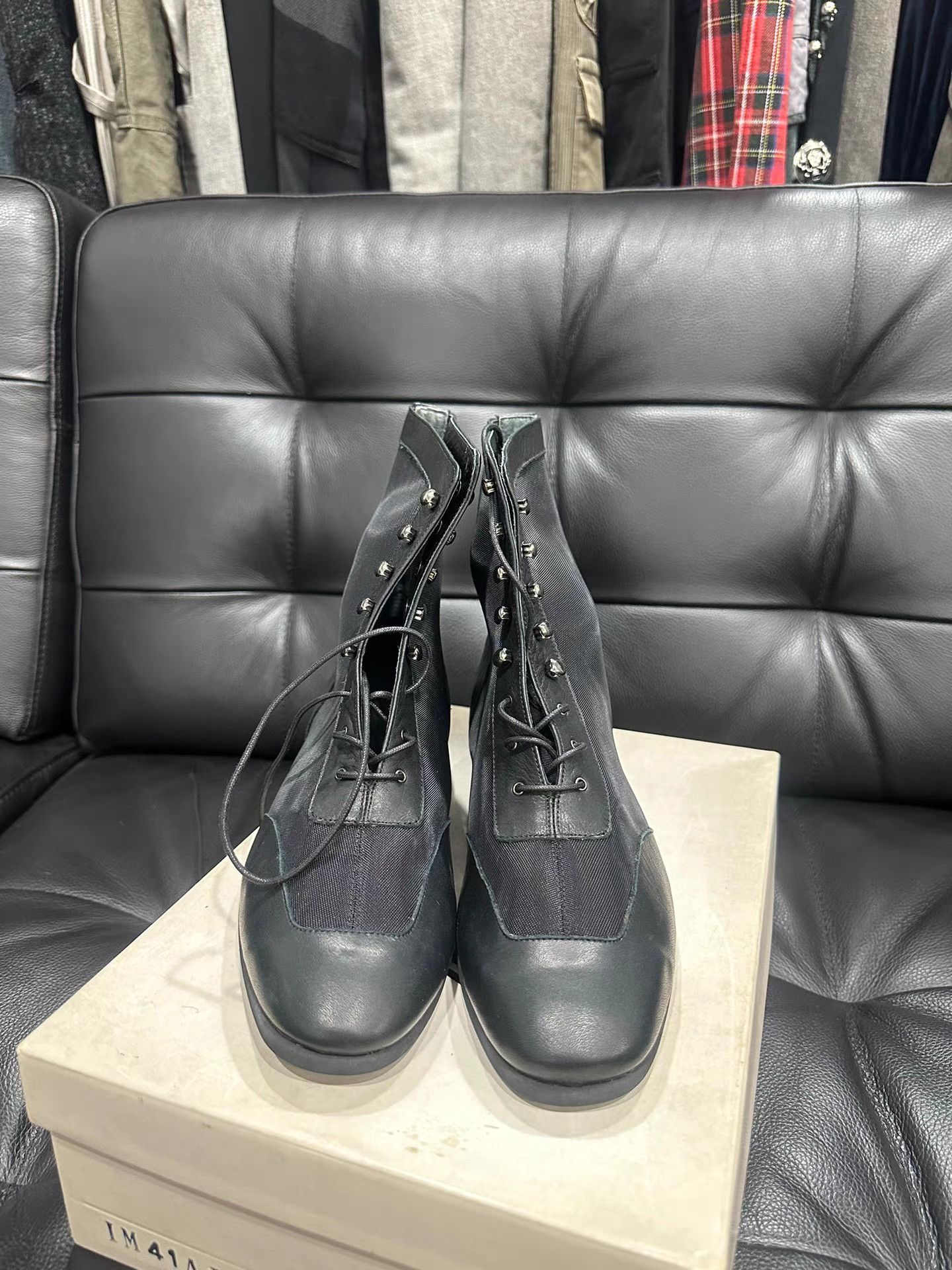 Issey Miyake Issey Miyake Leather Mesh Boots K20 Size US 8 / IT 38 - 4 Thumbnail
