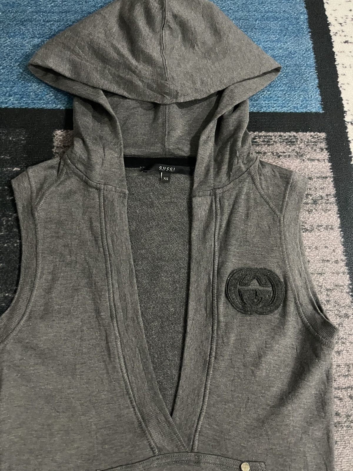 Gucci GG Gucci SleeveLess Hoodie Size XS / US 0-2 / IT 36-38 - 6 Thumbnail