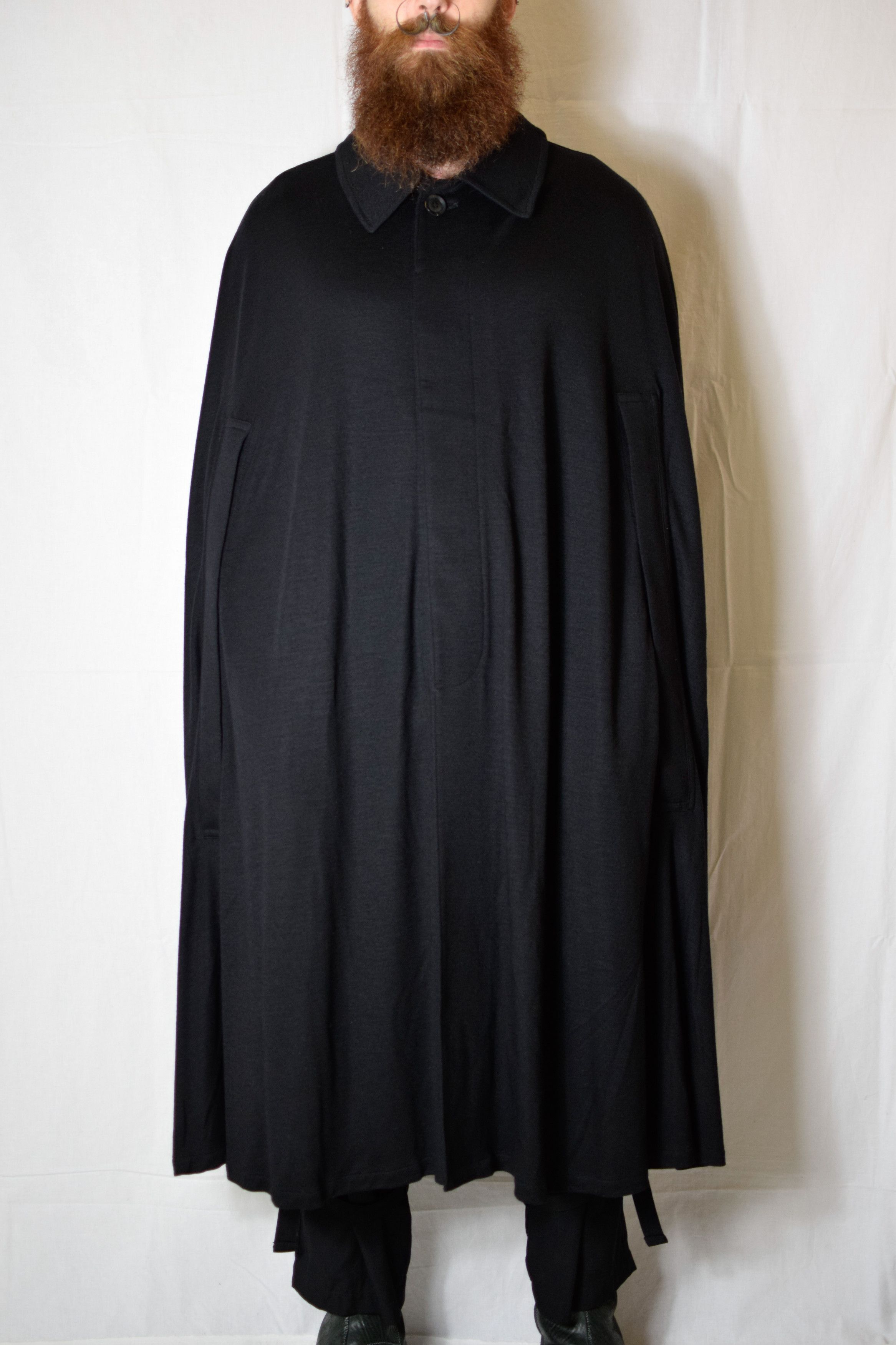 Yohji Yamamoto YYPH AW21 Wool Cape Coat - HX-C05-102 Size US L / EU 52-54 / 3 - 6 Thumbnail