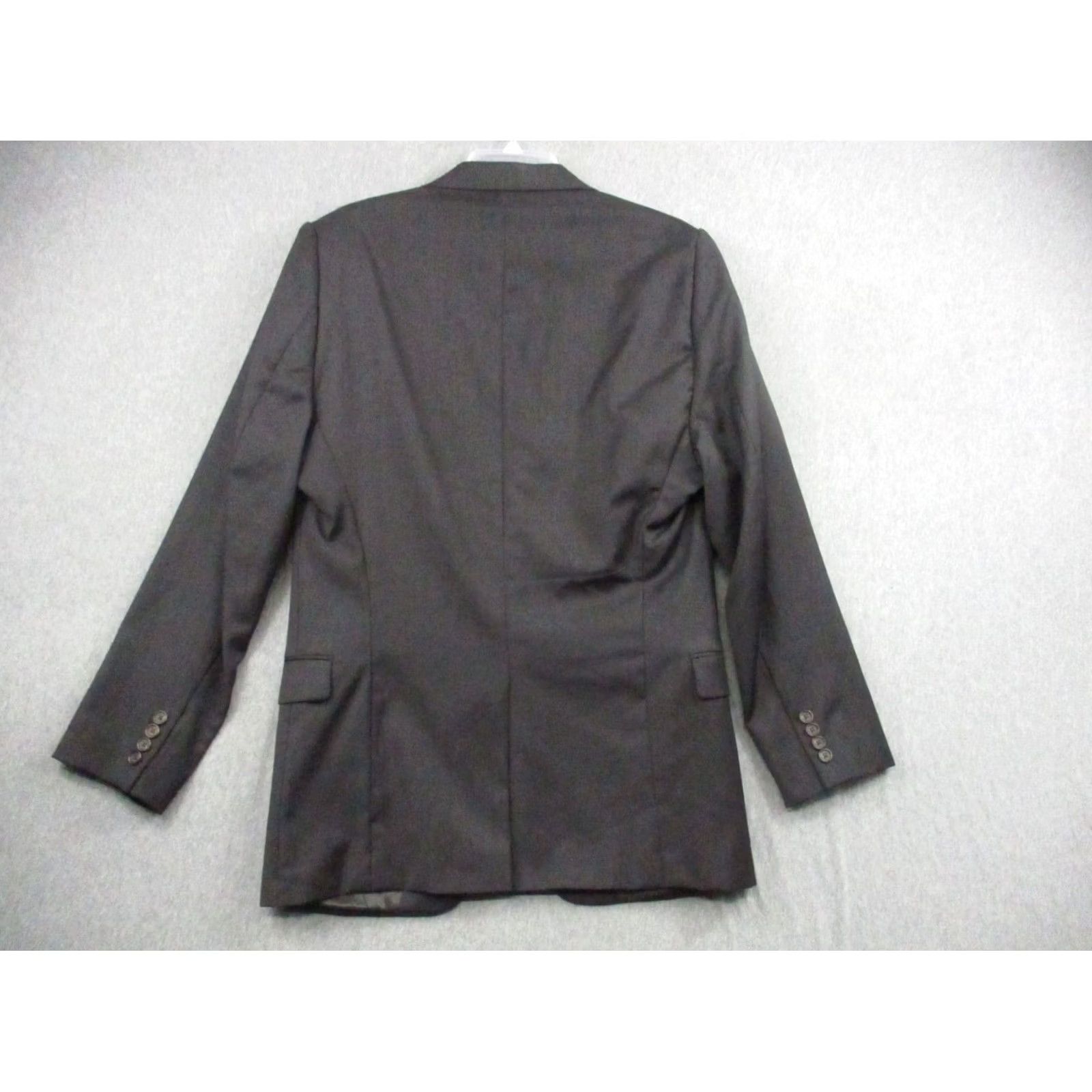 Ralph Lauren LAUREN RALPH LAUREN Wool Blazer Sportcoat 40 R Gray Black Tweed Notch Lapel Regular Mens Blazer Size 40R - 3 Thumbnail