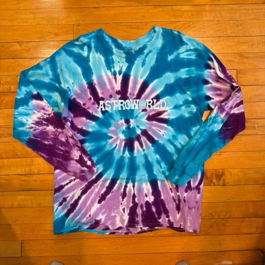 Travis Scott Travis Scott Astroworld Tour Tie Dye Long Sleeve Size Large Size US L / EU 52-54 / 3 - 1 Thumbnail