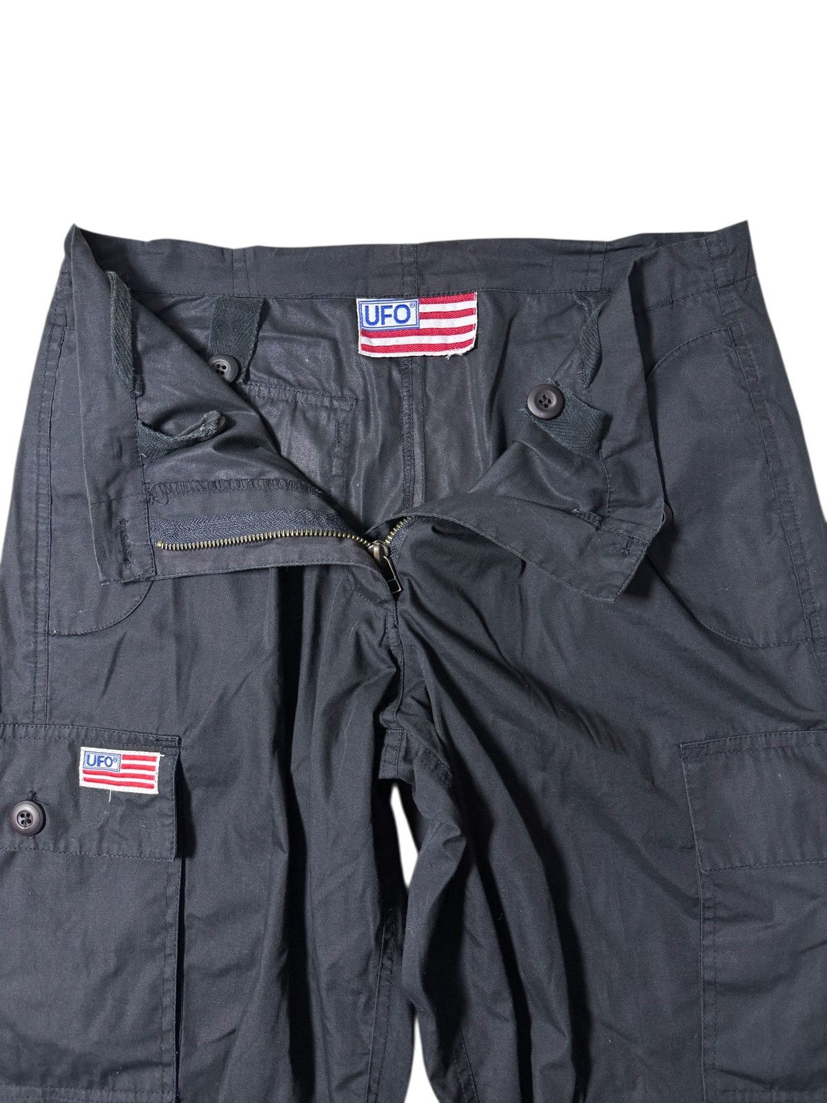 Vintage Vintage UFO Black Tactical Cargo Pants Multi-Pocket Size US 32 / EU 48 - 4 Thumbnail