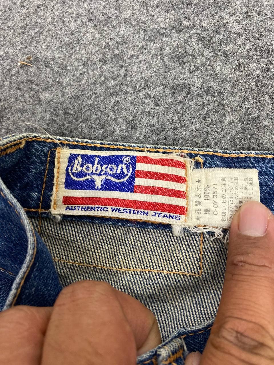 Japanese Brand vintage bobson super flare bootcut denim nice design Size US 31 - 8 Thumbnail