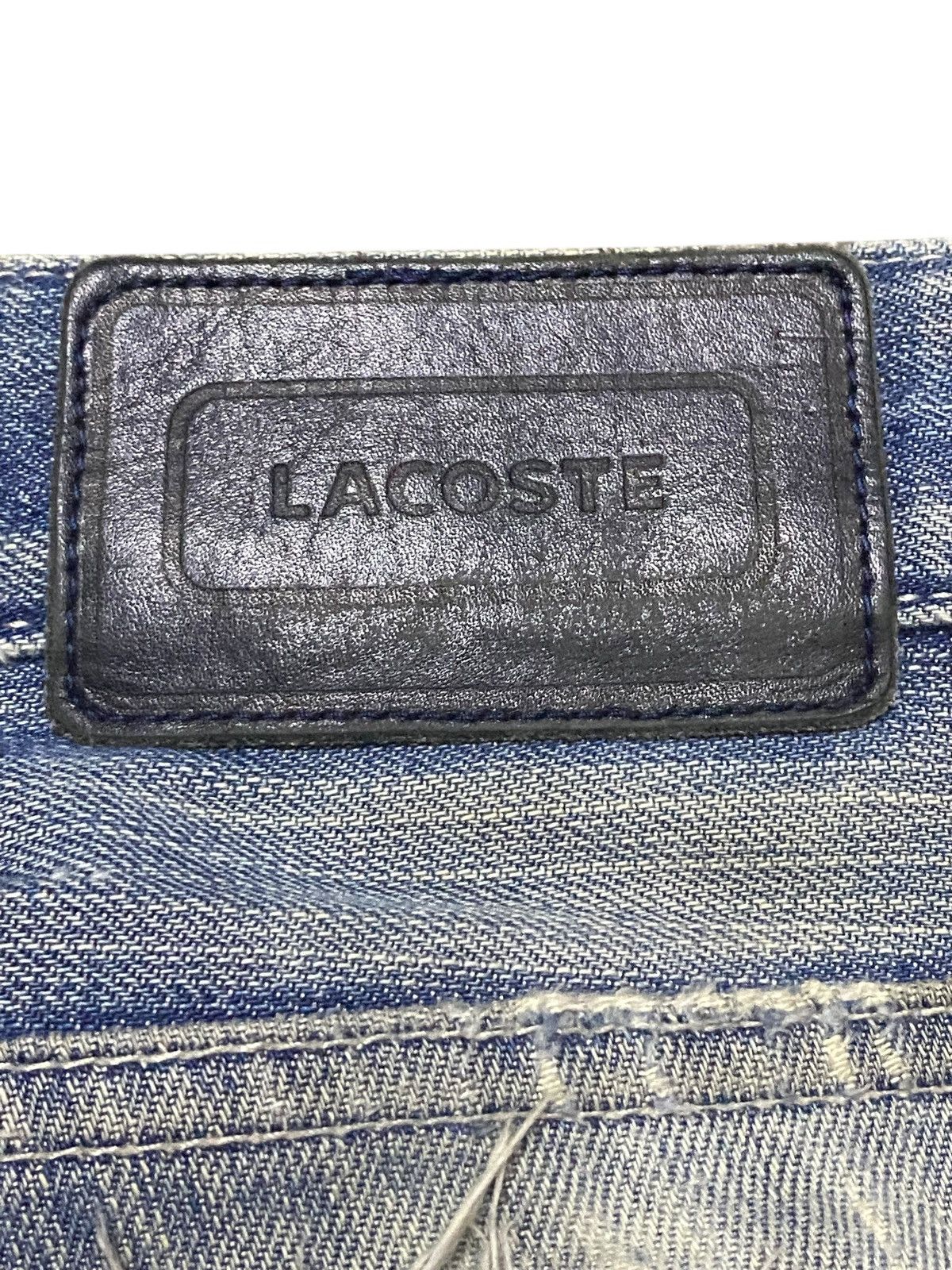 Junya Watanabe × Lacoste Vintage Lacoste Japan Faded Wash Distressed Baggy Jeans Size US 31 - 14 Thumbnail