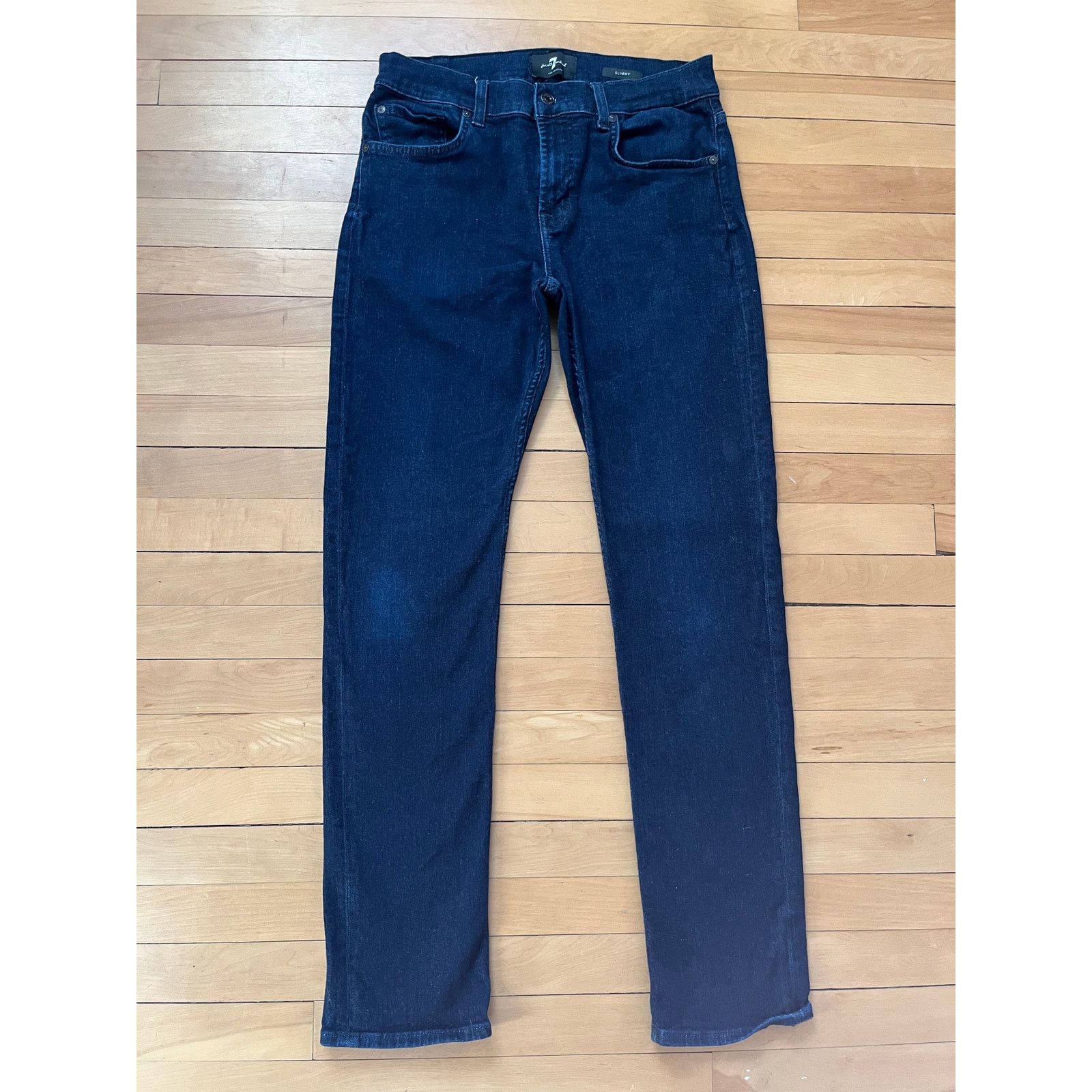 7 For All Mankind 7 For All Mankind Slimmy Key Slim Straight Leg Jeans Mens Size US 31 - 3 Thumbnail
