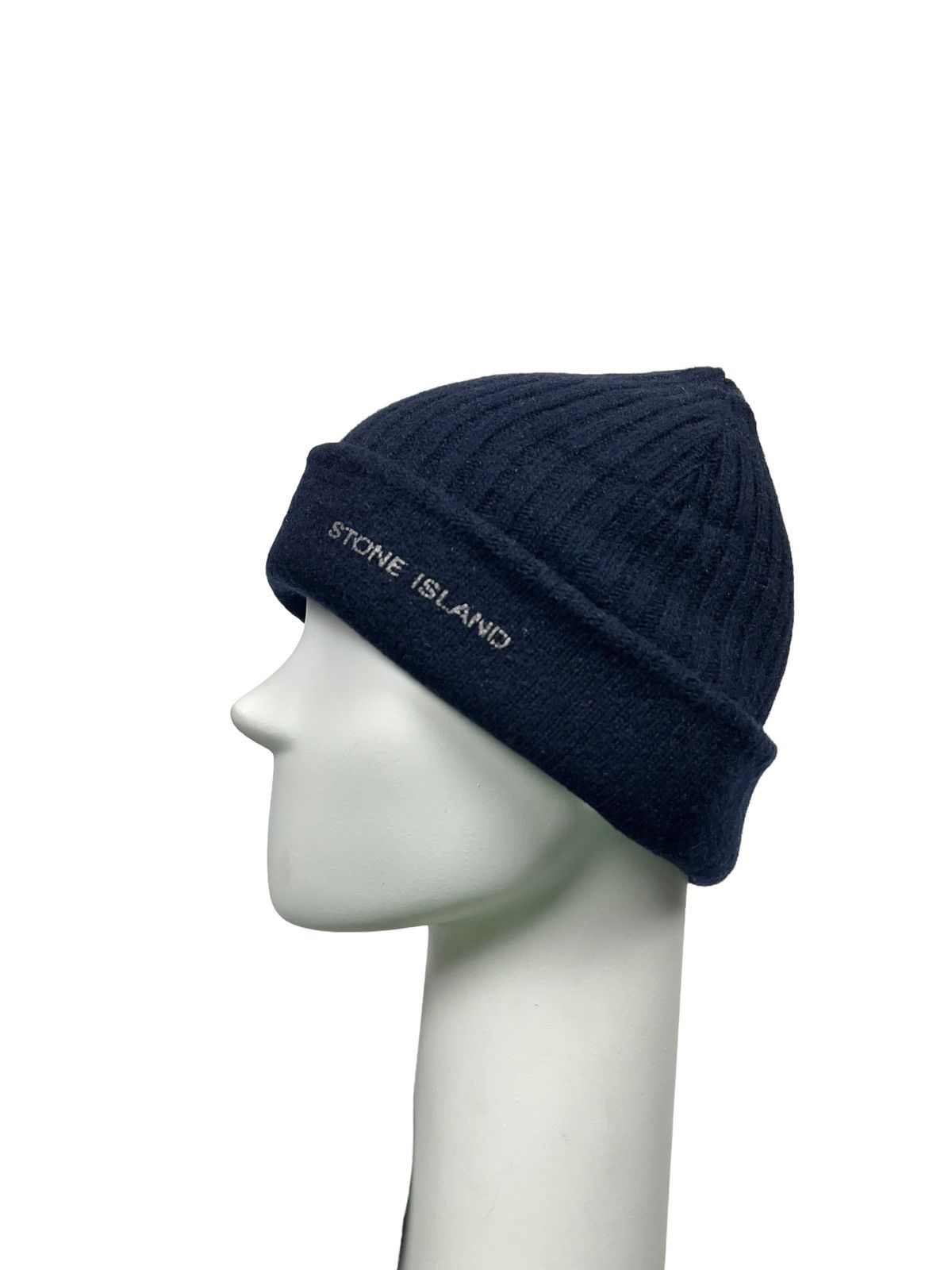 Stone Island Vintage Stone Island Reversible Ribbed Wool Beanie Hat Size ONE SIZE - 5 Thumbnail