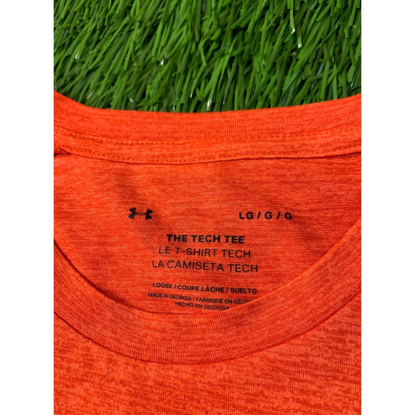 Under Armour UNDER ARMOUR TECH TEE Shirt Men L Orange 2021 Jersey Short Sleeve Crew Neck Loose Fit Size US L / EU 52-54 / 3 - 4 Thumbnail