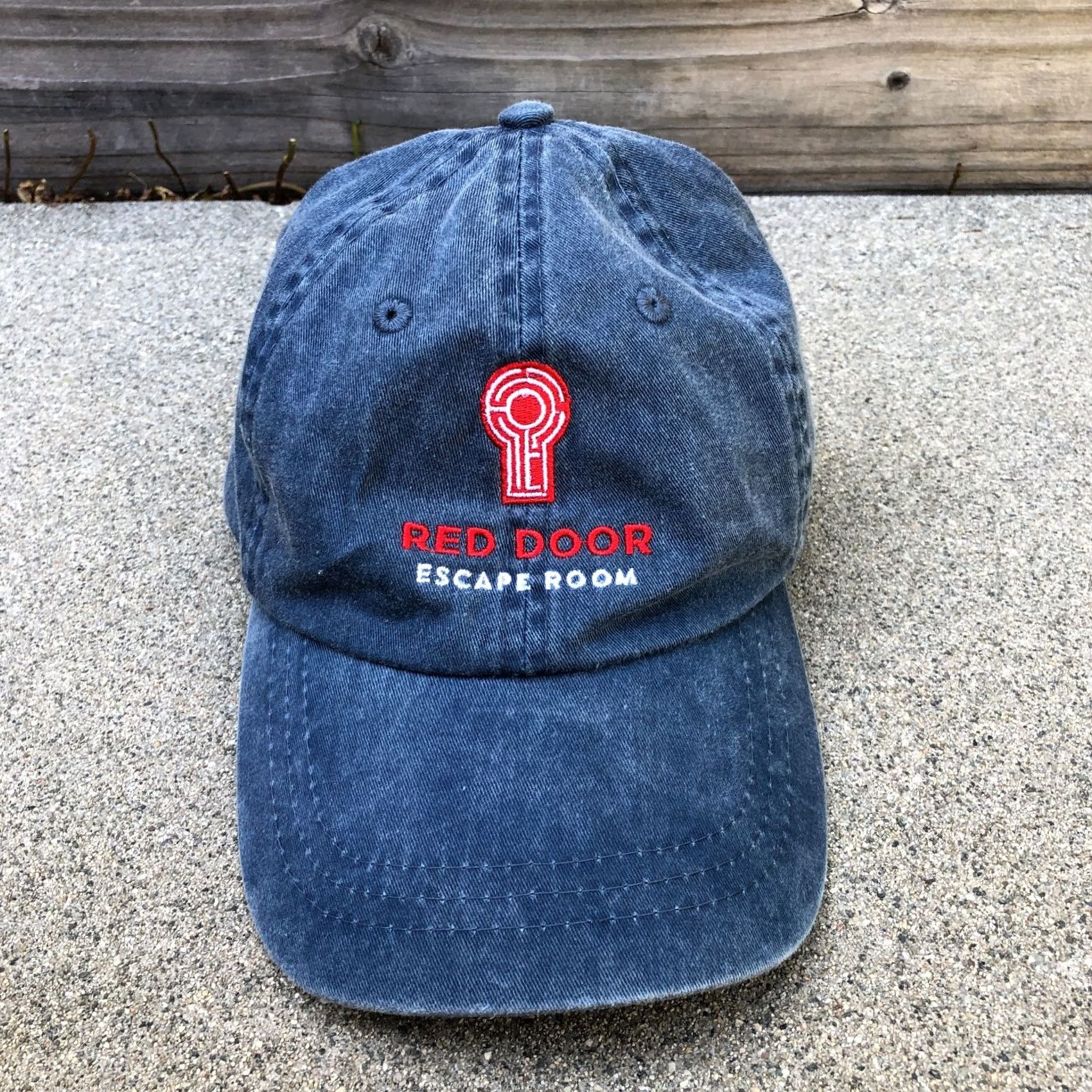Vintage FAHRENHEIT Baseball Hat Men's Blue Adjustable Red Door Escape Room Dad Cap One Size Mens Size ONE SIZE - 2 Thumbnail