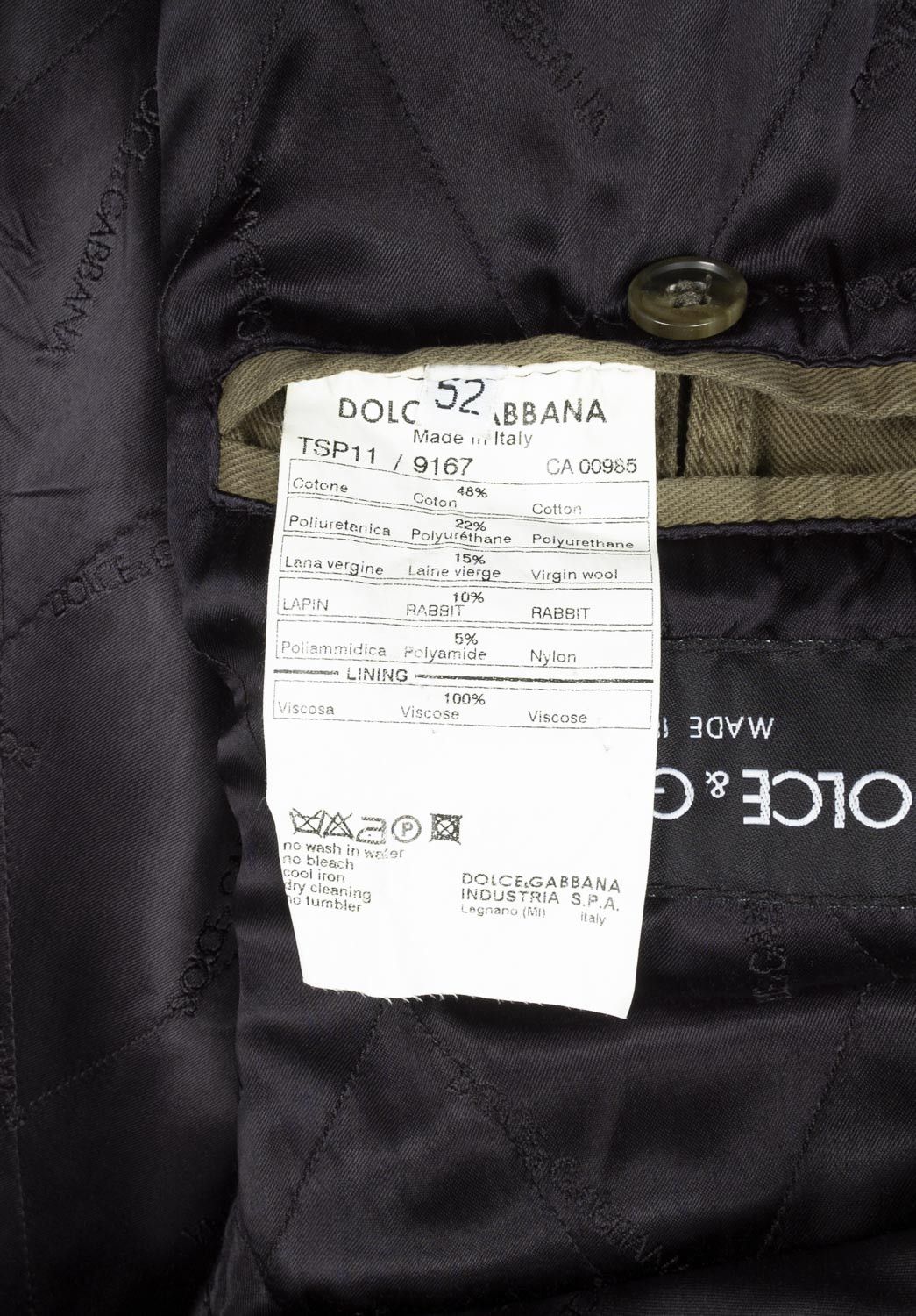Dolce & Gabbana Dolce Gabbana Men Coat AW03 Fur Vintage Size ITA52 L/XL S963 Size US L / EU 52-54 / 3 - 9 Thumbnail