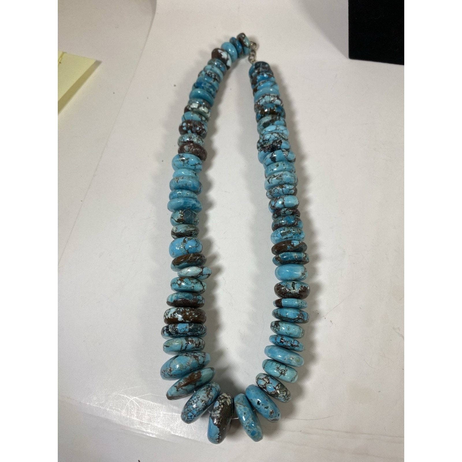 Other Vintage Native American Navajo Spiderweb Turquoise Necklace Size ONE SIZE - 2 Thumbnail
