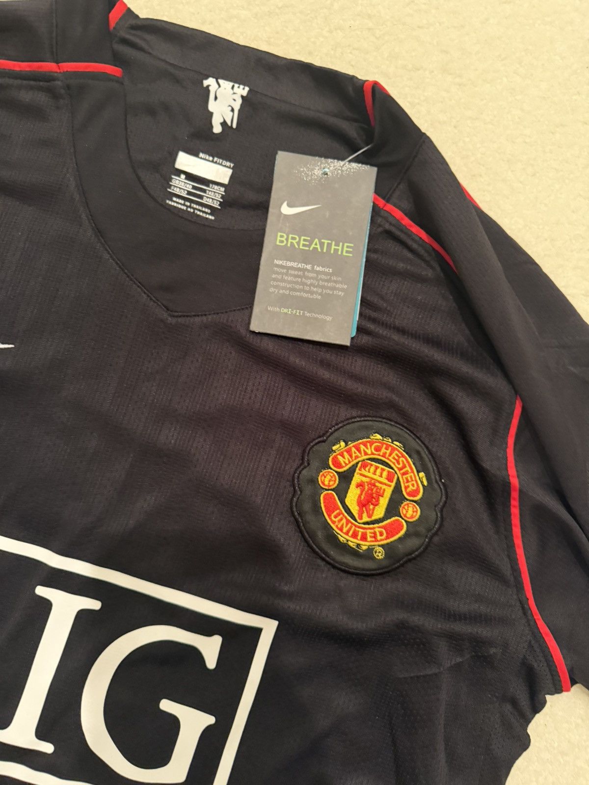 Nike Man United 07/08 Away Nike #7 Ronaldo L Shirt MUFC Mens Tee Size US M / EU 48-50 / 2 - 3 Thumbnail
