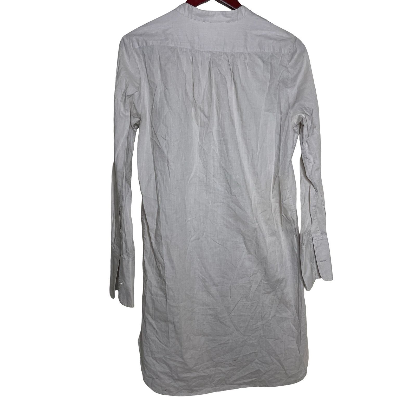 Other Michelle Farmer Taupe lightweight silk blend shirt dress M Size M / US 6-8 / IT 42-44 - 6 Thumbnail