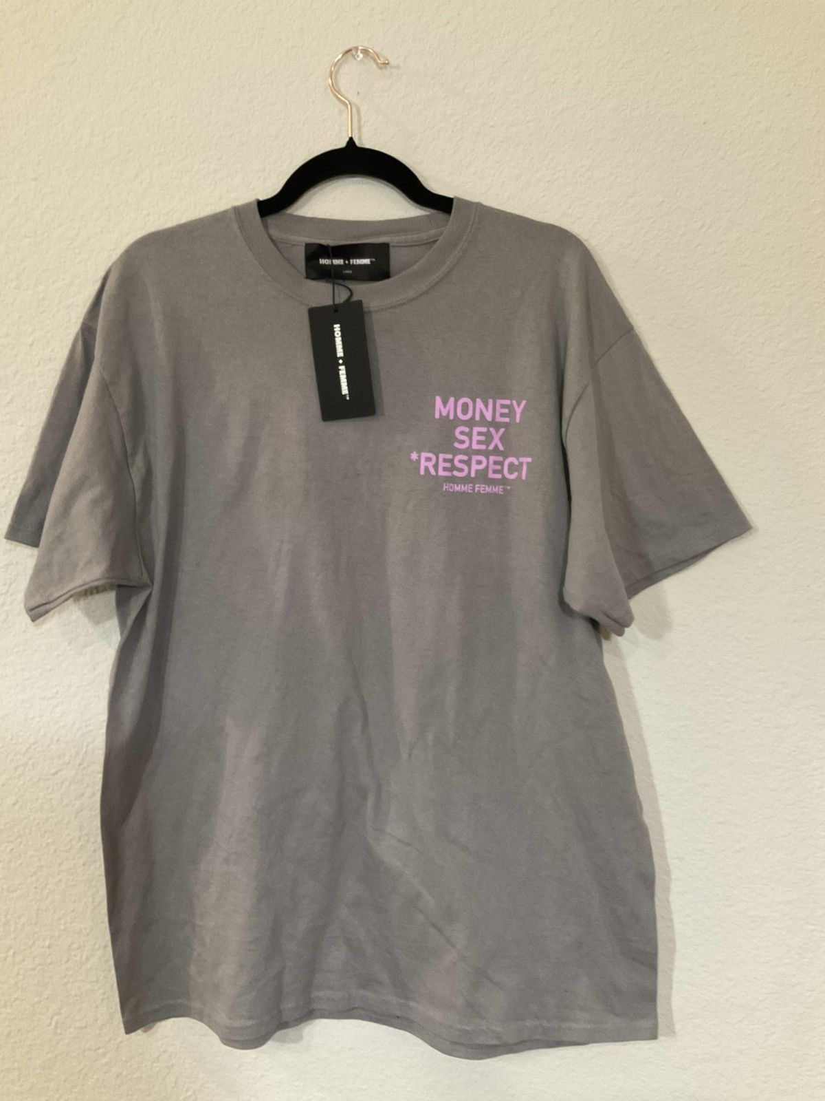 Homme + Femme La Homme Femme Tee "Money, Sex, Respect" Size US L / EU 52-54 / 3 - 1 Thumbnail