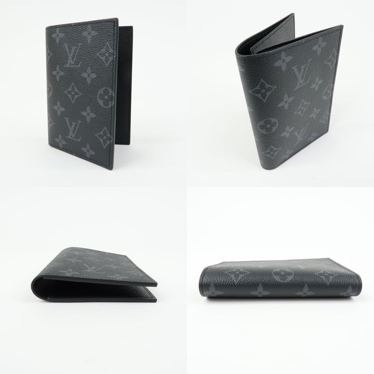 Louis Vuitton Louis Vuitton Monogram Eclipse Couverture de Passeport NM Size ONE SIZE - 3 Thumbnail