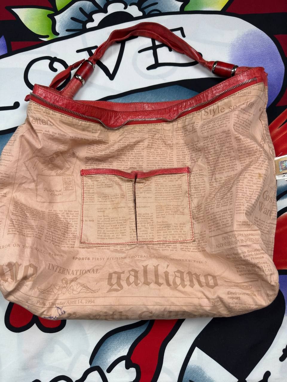 John Galliano Vintage John Galliano Luxury rare red Leather bag Size ONE SIZE - 12 Thumbnail