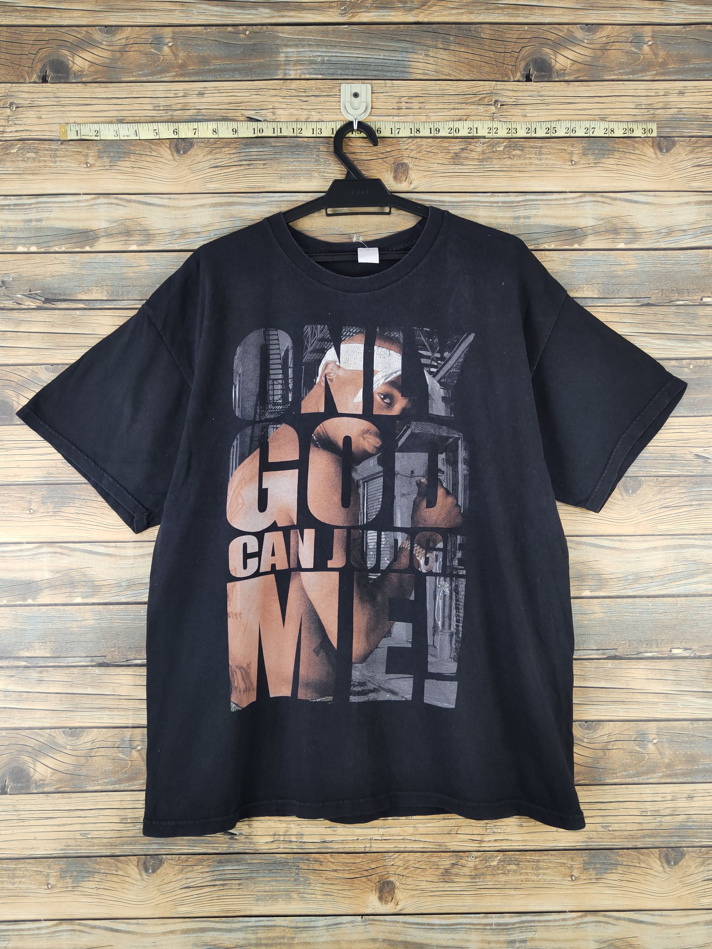 Band Tees DL Tupac Shakur vintage Black Short Sleeve T-shirt #1443 Size US L / EU 52-54 / 3 - 1 Thumbnail