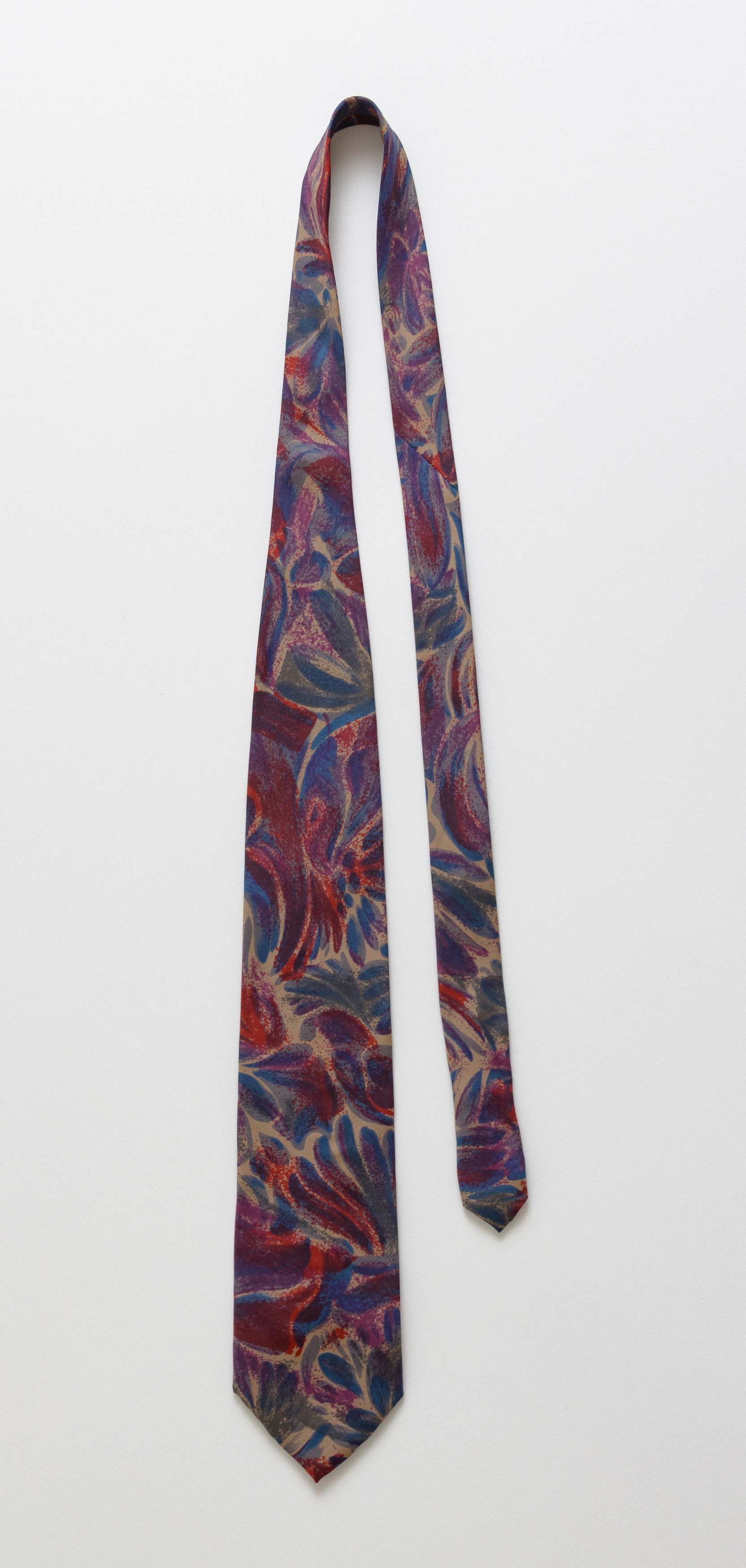 Vintage made in Italy Tie abstract pattern print necktie 019 Size ONE SIZE - 2 Thumbnail