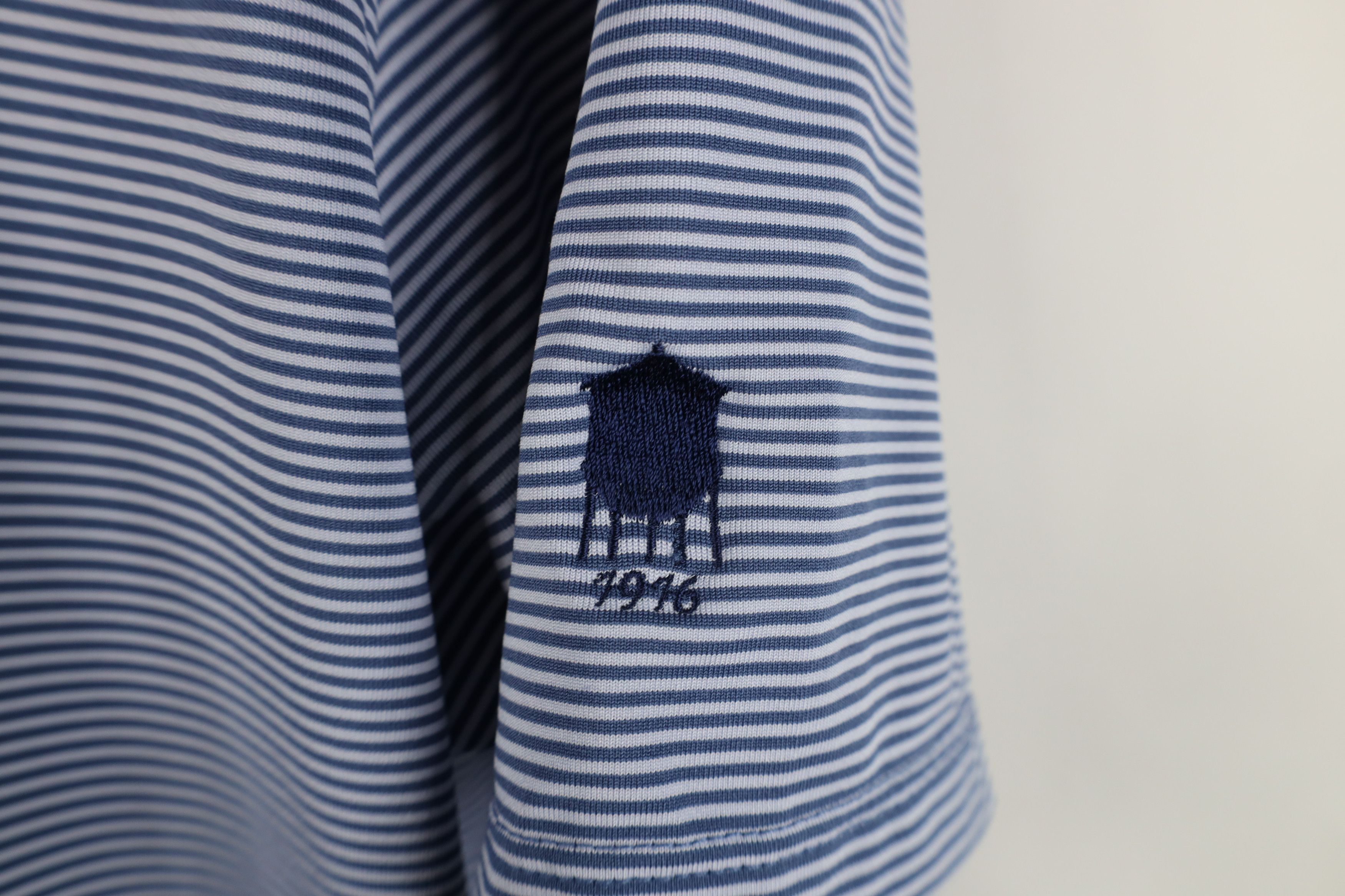 Vintage Greyson Clothiers Knit Stretch Collared Golf Polo Shirt Blue Size US M / EU 48-50 / 2 - 4 Thumbnail
