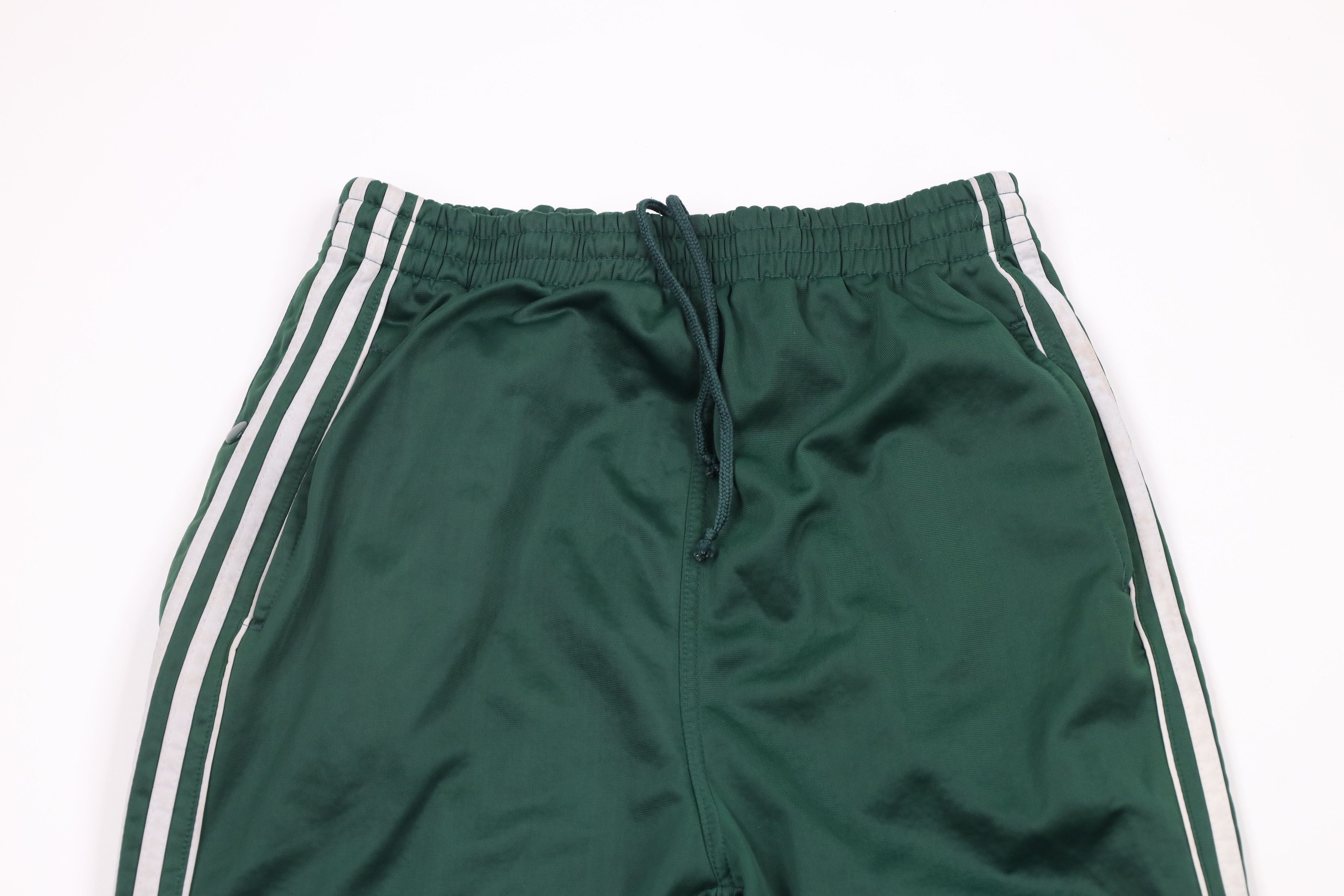 Vintage Vintage 90s Streetwear Striped Tearaway Sweatpants Green Size US 36 / EU 52 - 2 Thumbnail