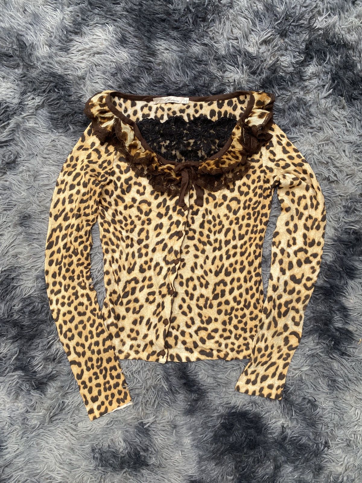 Blumarine Blumarine Leopard Cardigan Size S / US 4 / IT 40 - 1 Thumbnail
